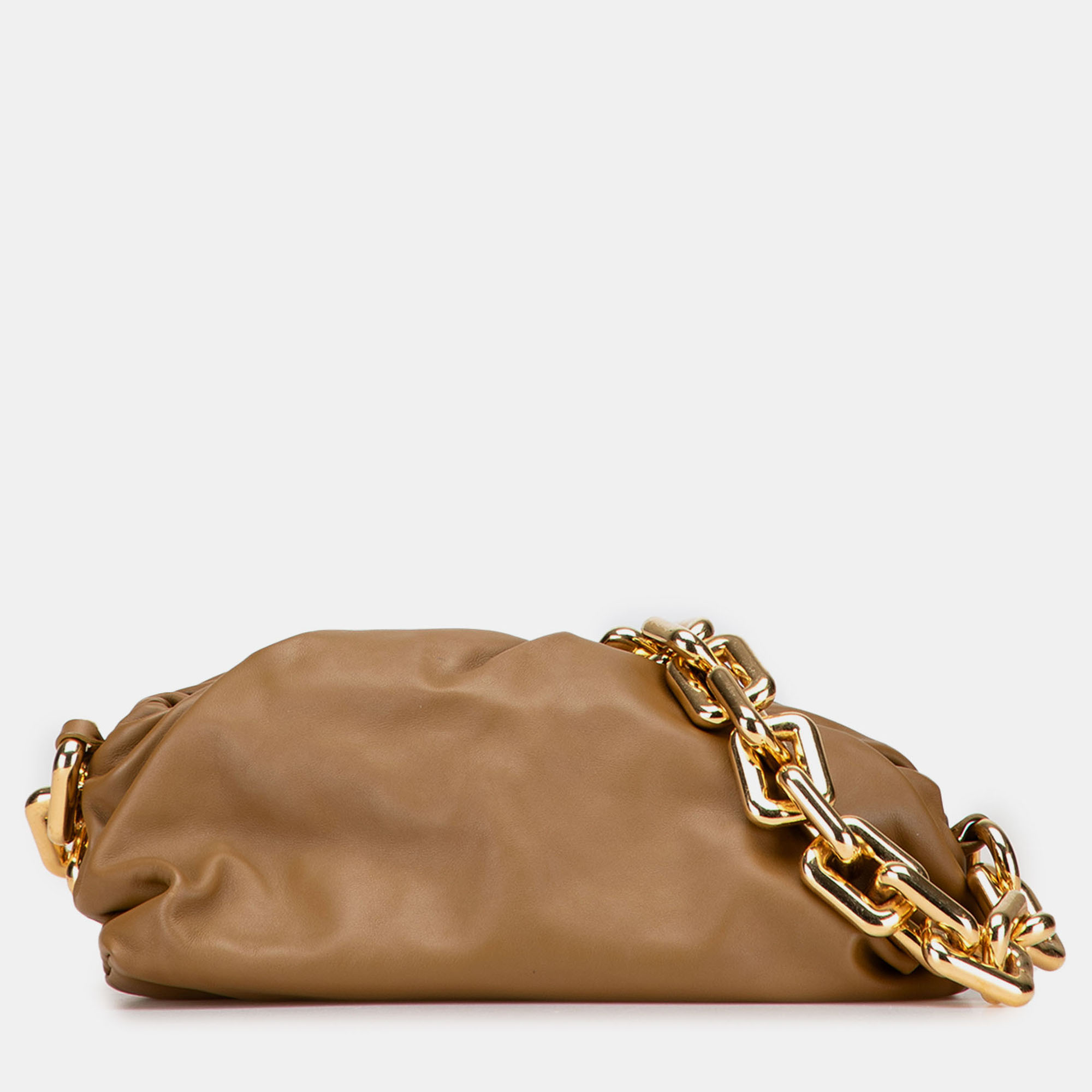 

Bottega Veneta Brown Lambskin Chain Pouch