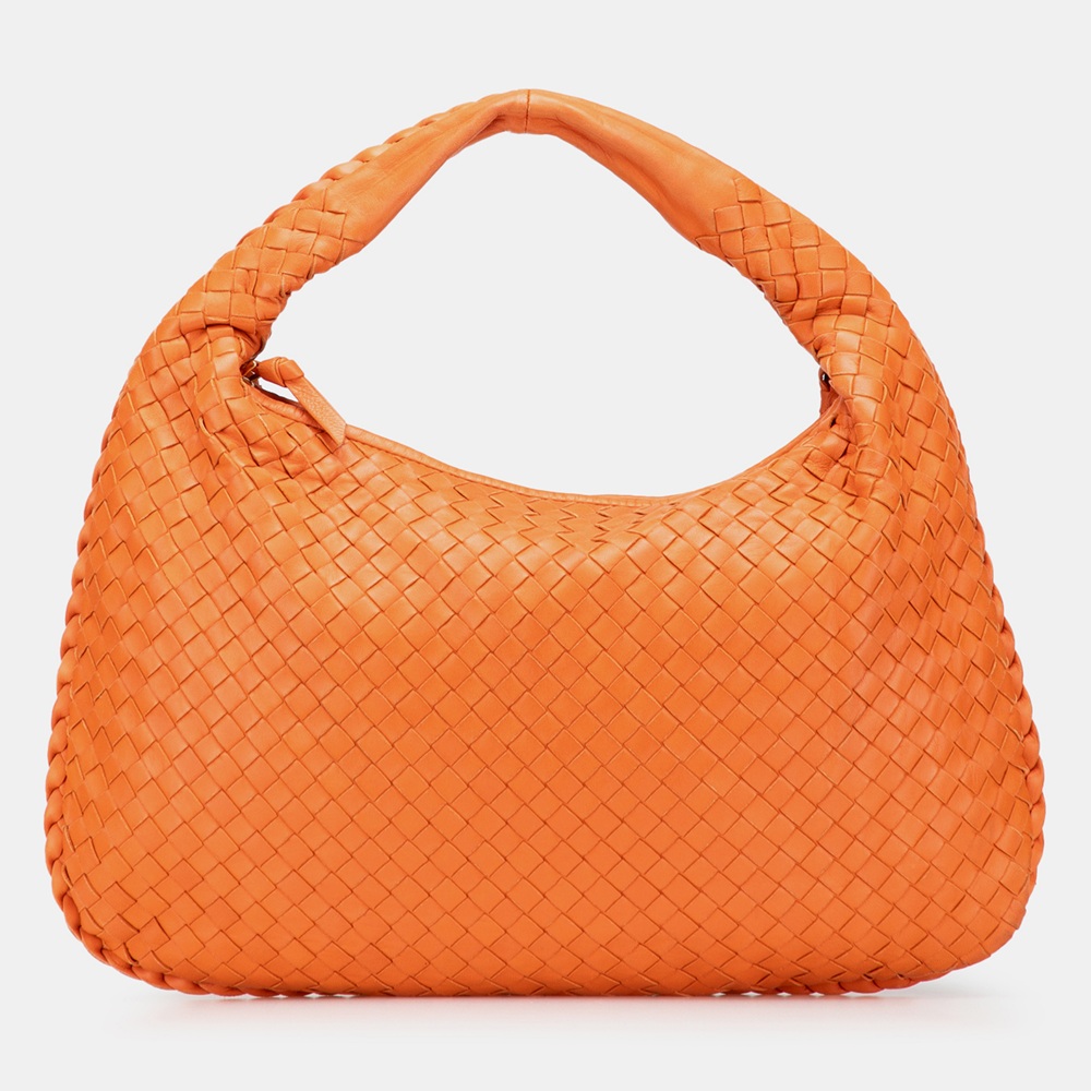 

Bottega Veneta Orange Small Nappa Intrecciato Veneta Hobo