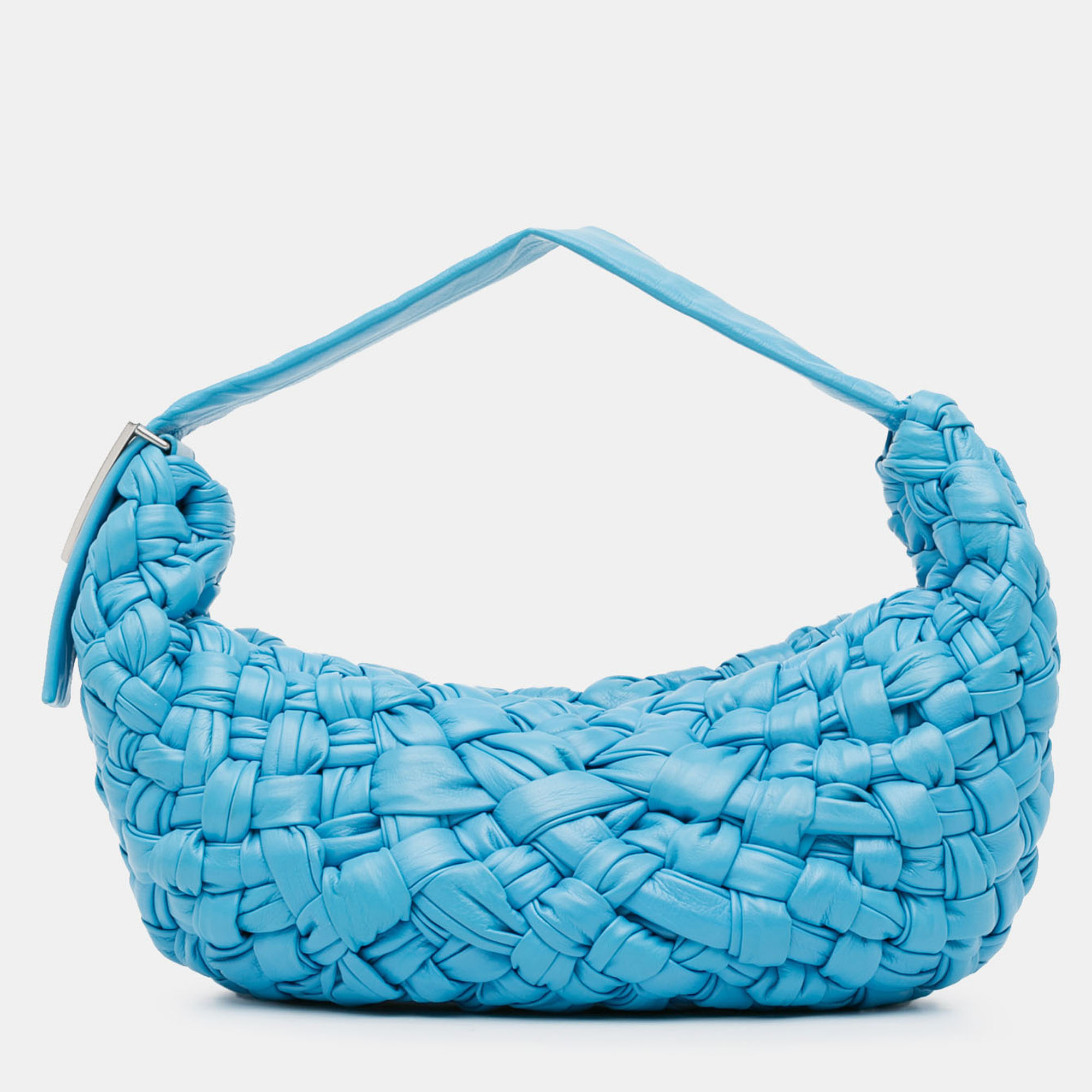 

Bottega Veneta Blue Foulard Intrecciato Banana