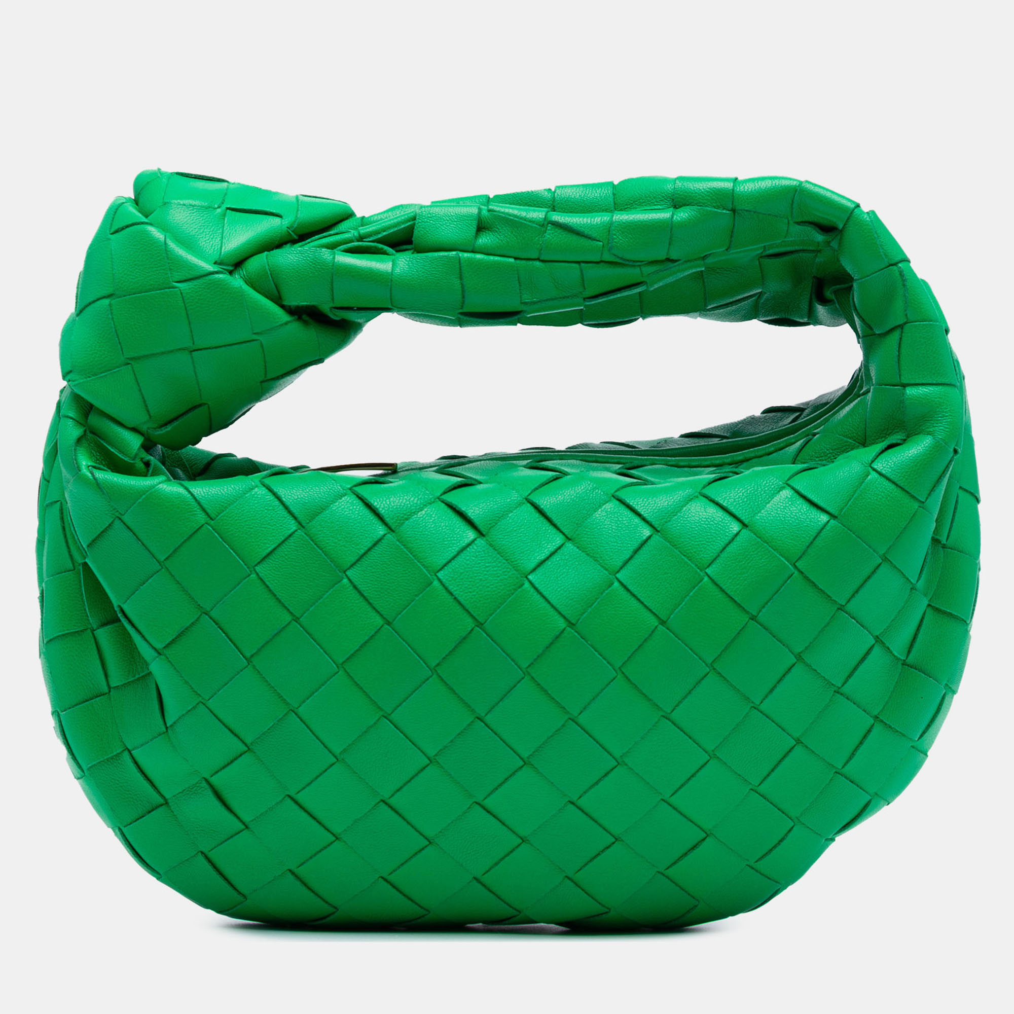 

Bottega Veneta Green Mini Nappa Intrecciato Jodie