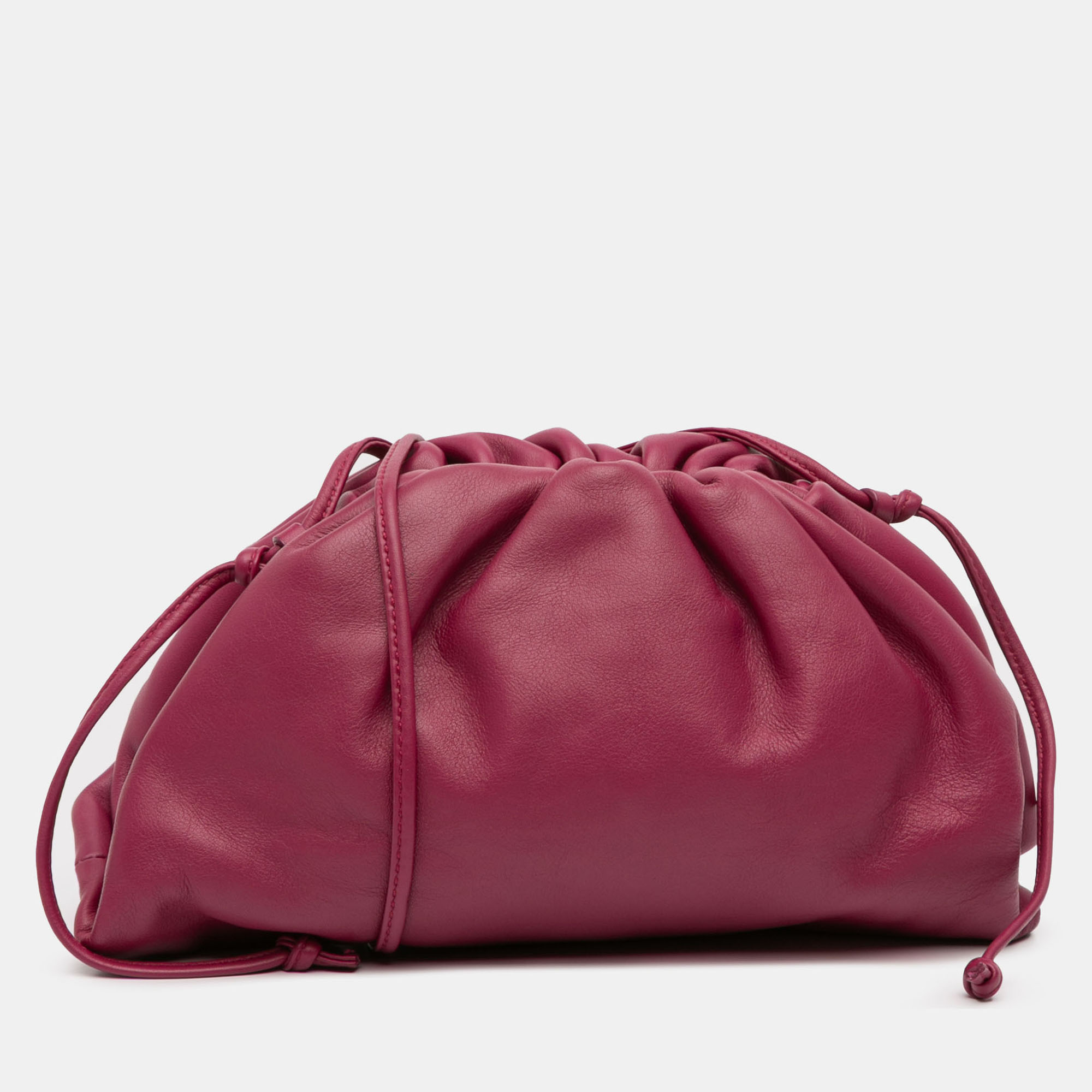 Pre-owned Bottega Veneta Purple Lambskin The Mini Pouch Crossbody