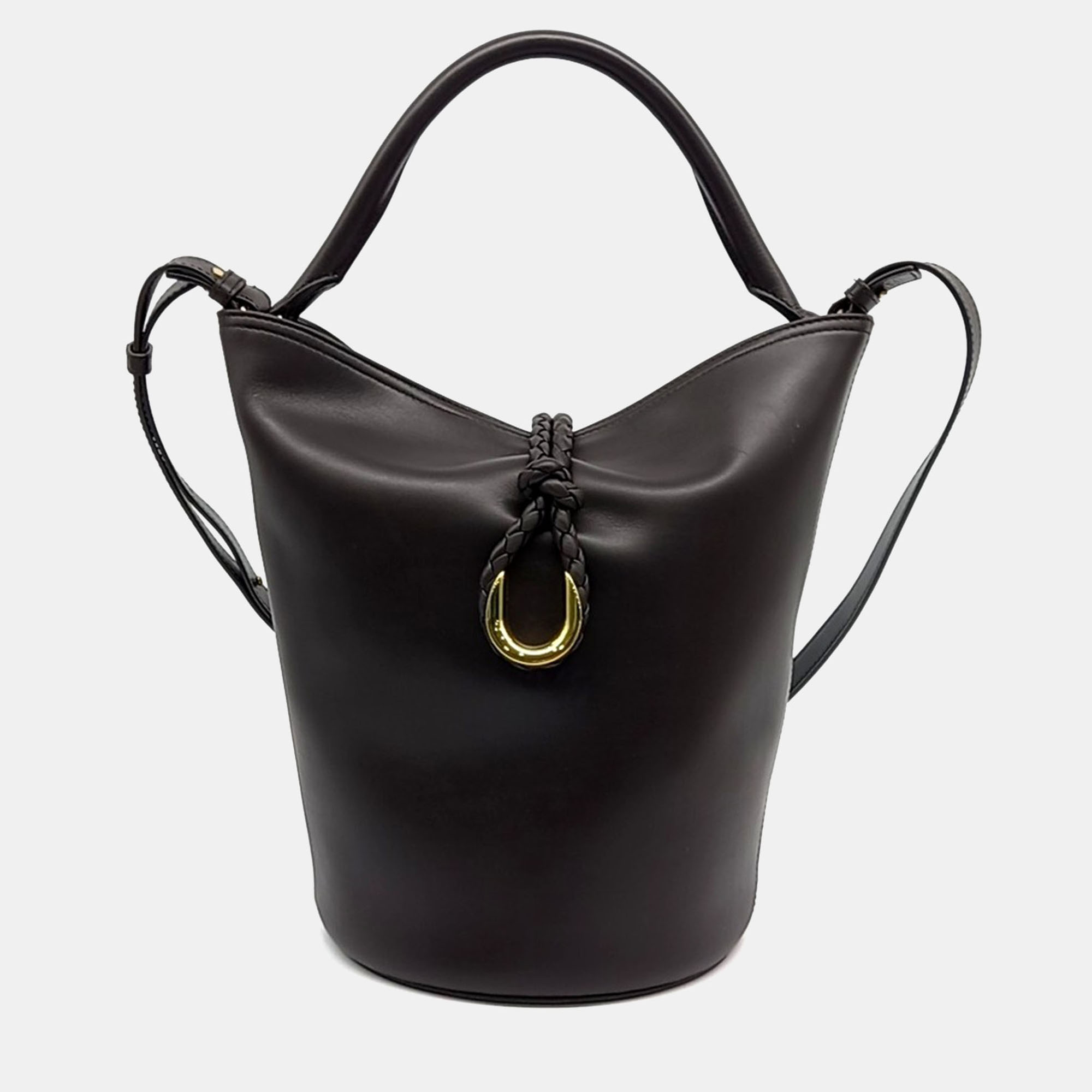 

Bottega Veneta Brown Leather Liberta Bucket Bag