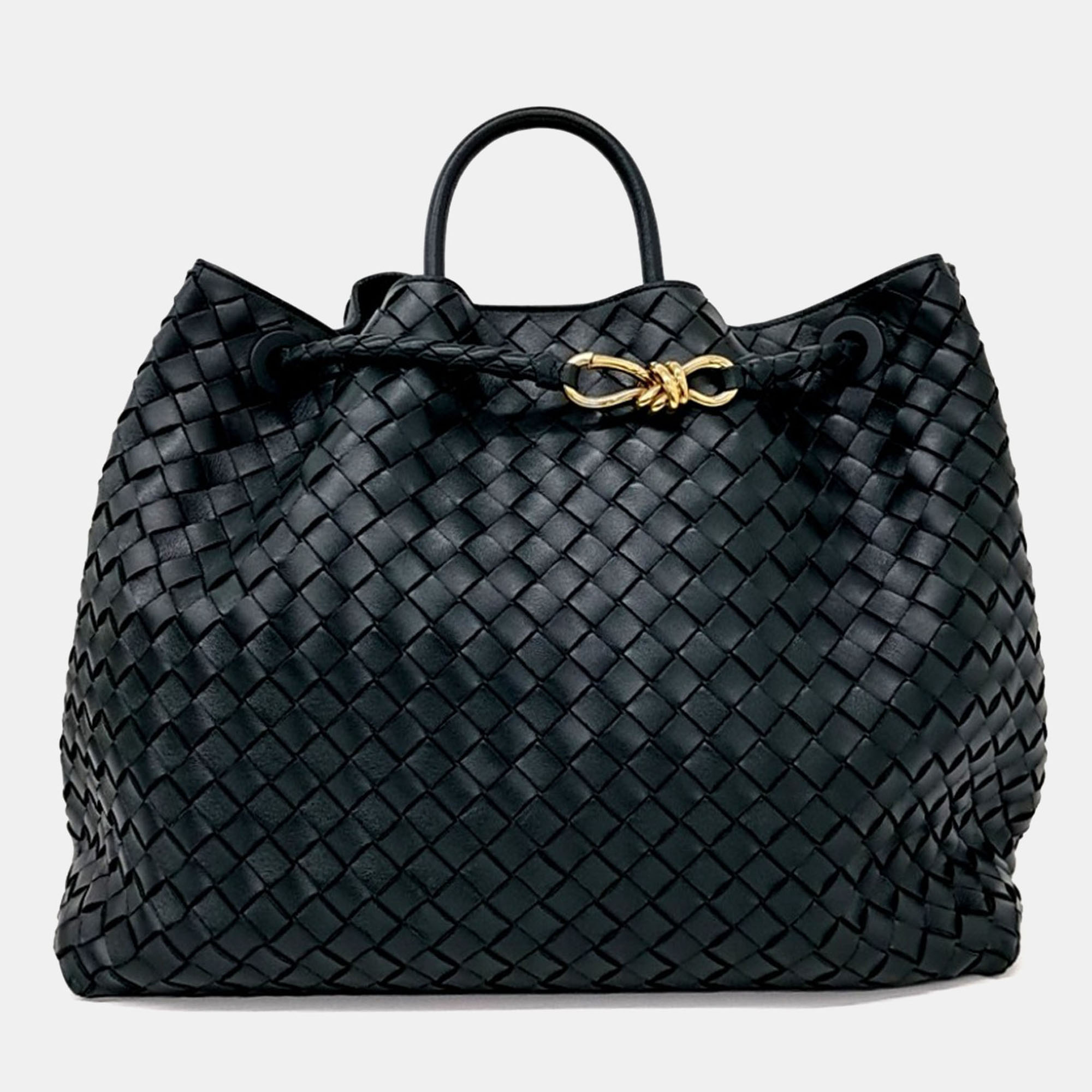 

Bottega Veneta Green Leather Andiamo Large