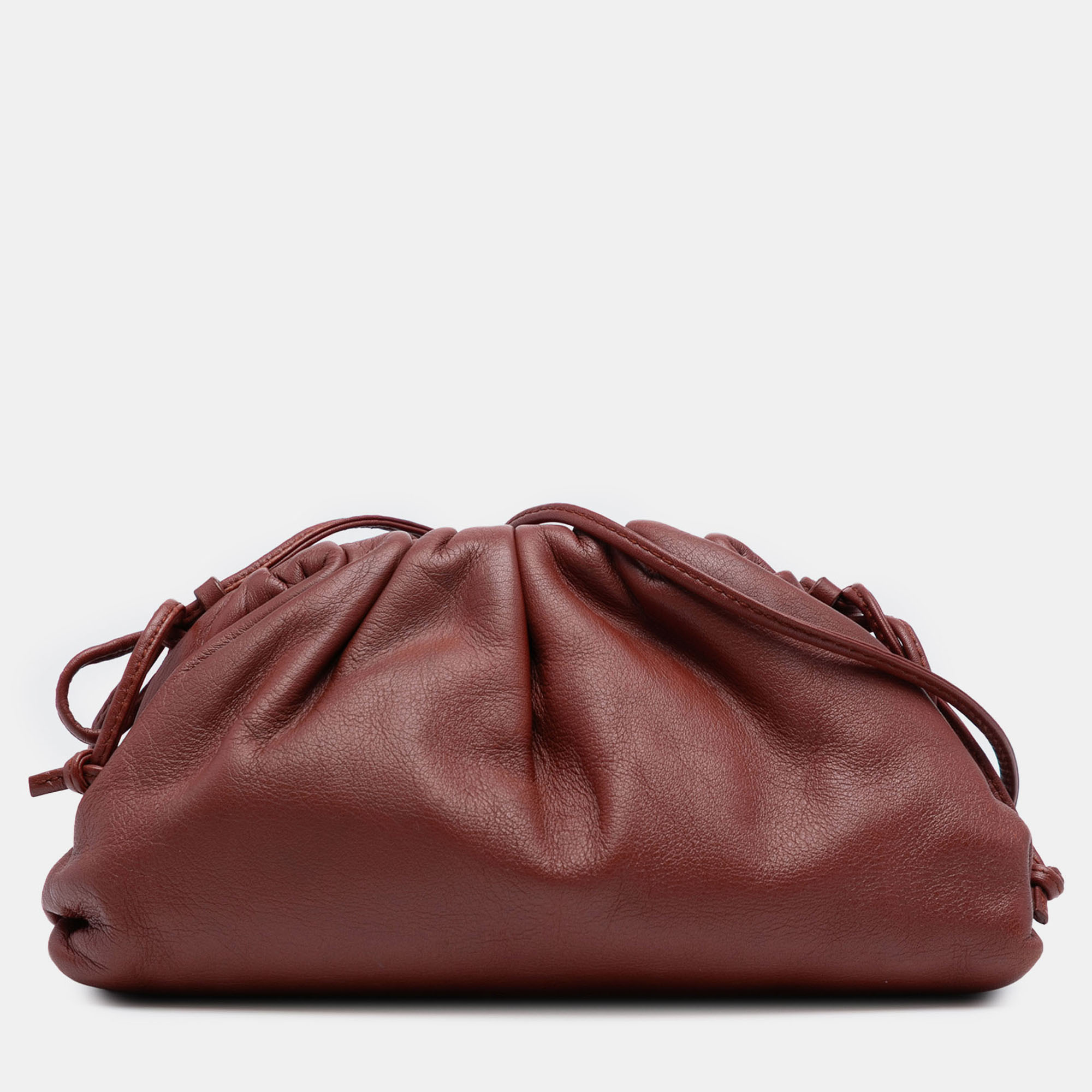 

Bottega Veneta Red Lambskin The Mini Pouch Crossbody