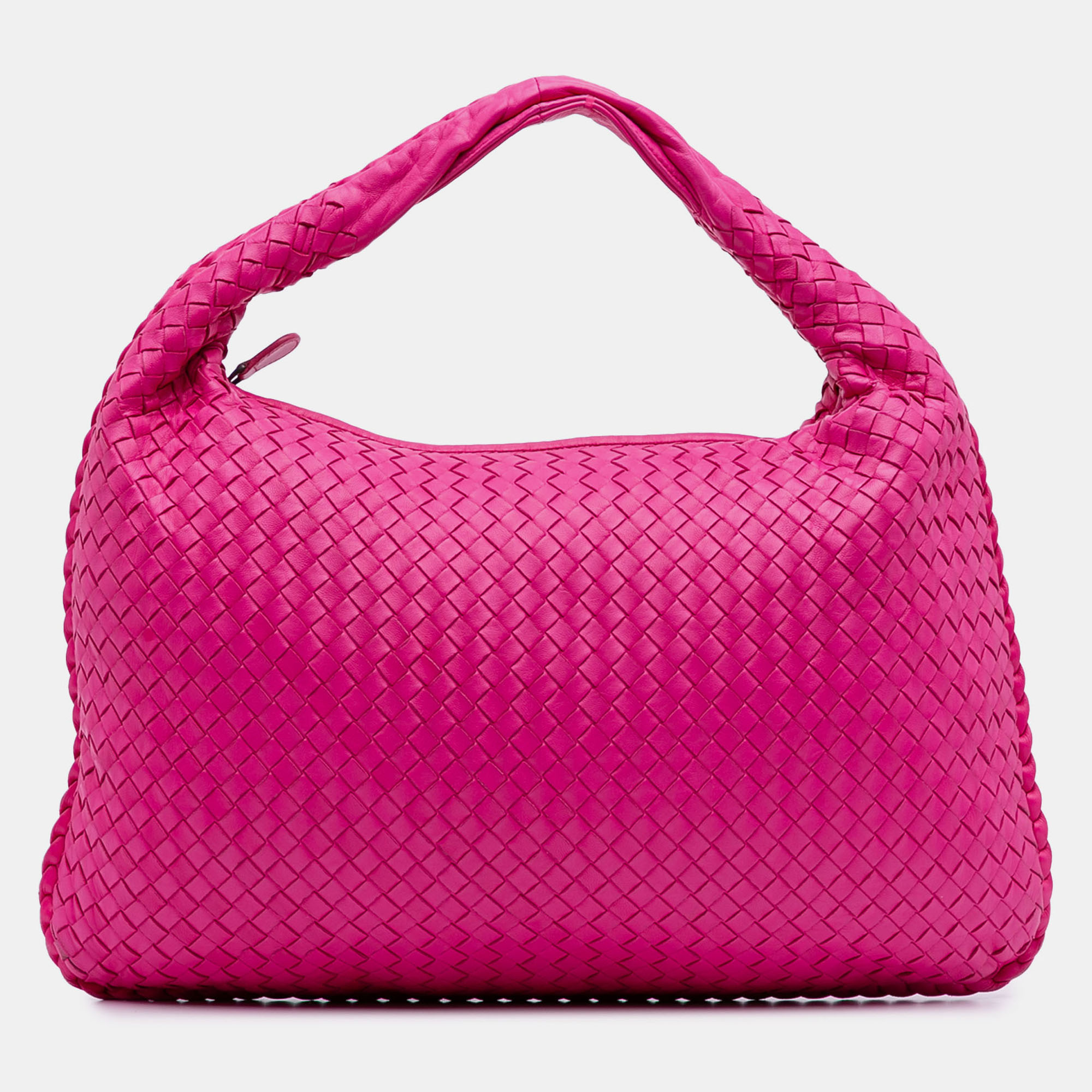 

Bottega Veneta Medium Nappa Intrecciato Veneta Hobo, Pink