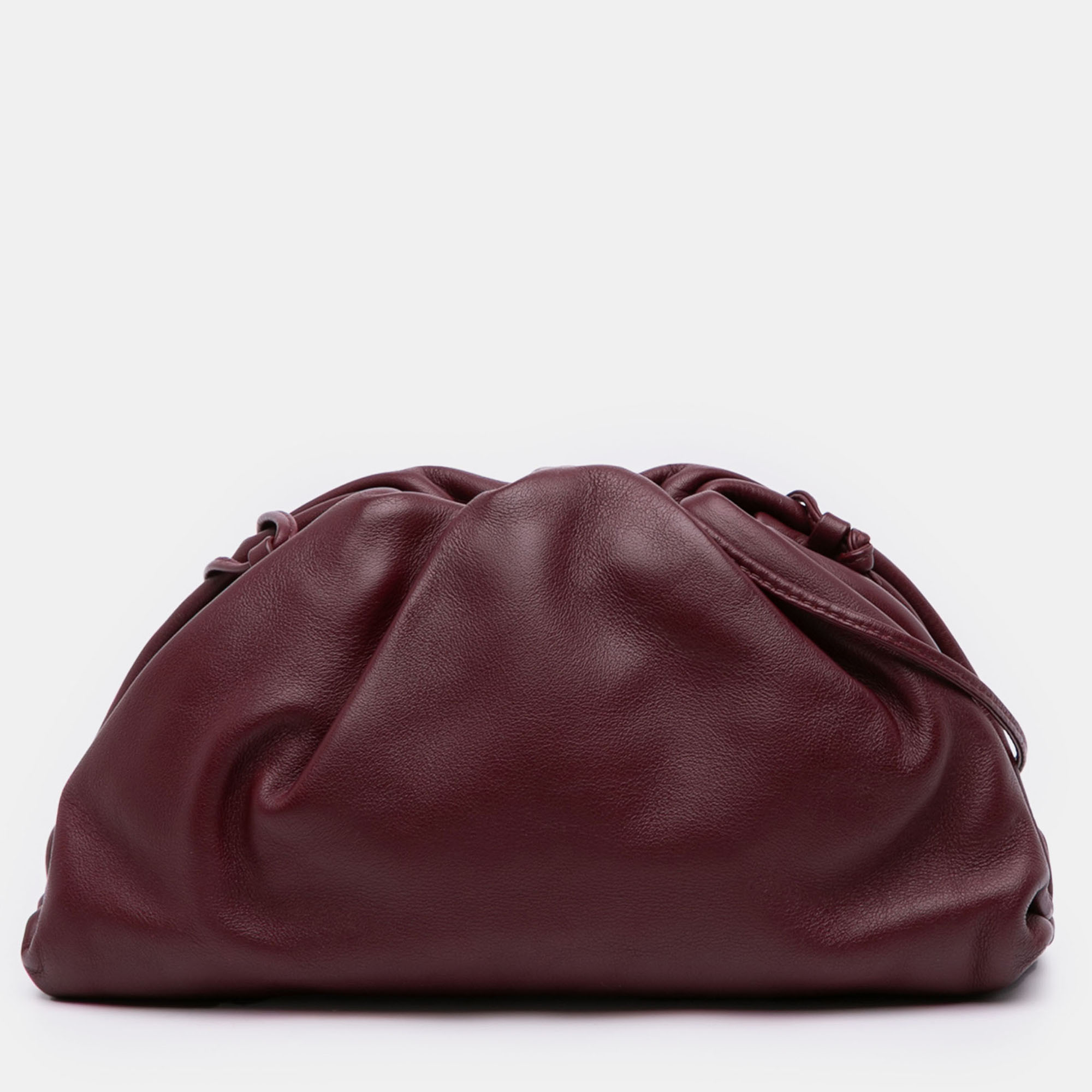 

Bottega Veneta Burgundy Lambskin The Mini Pouch Crossbody