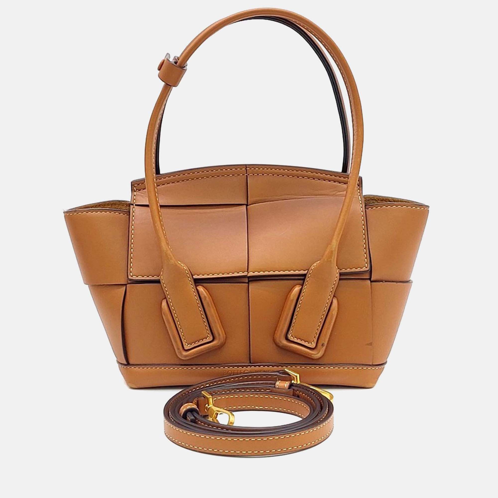 

Bottega Veneta Brown Leather Arco Mini