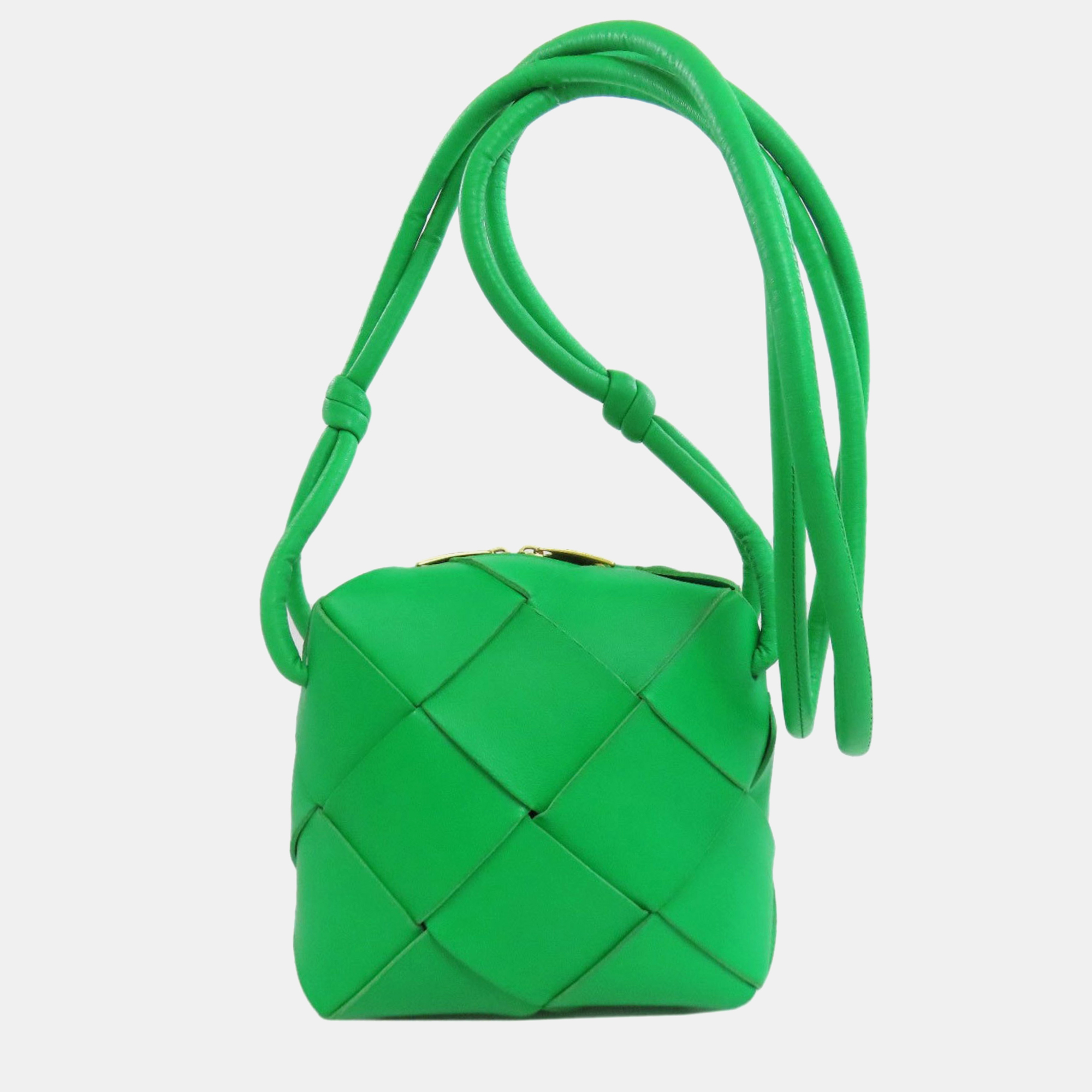 

Bottega Veneta Mini Cassette Camera Bag Shoulder In Calfskin, Green