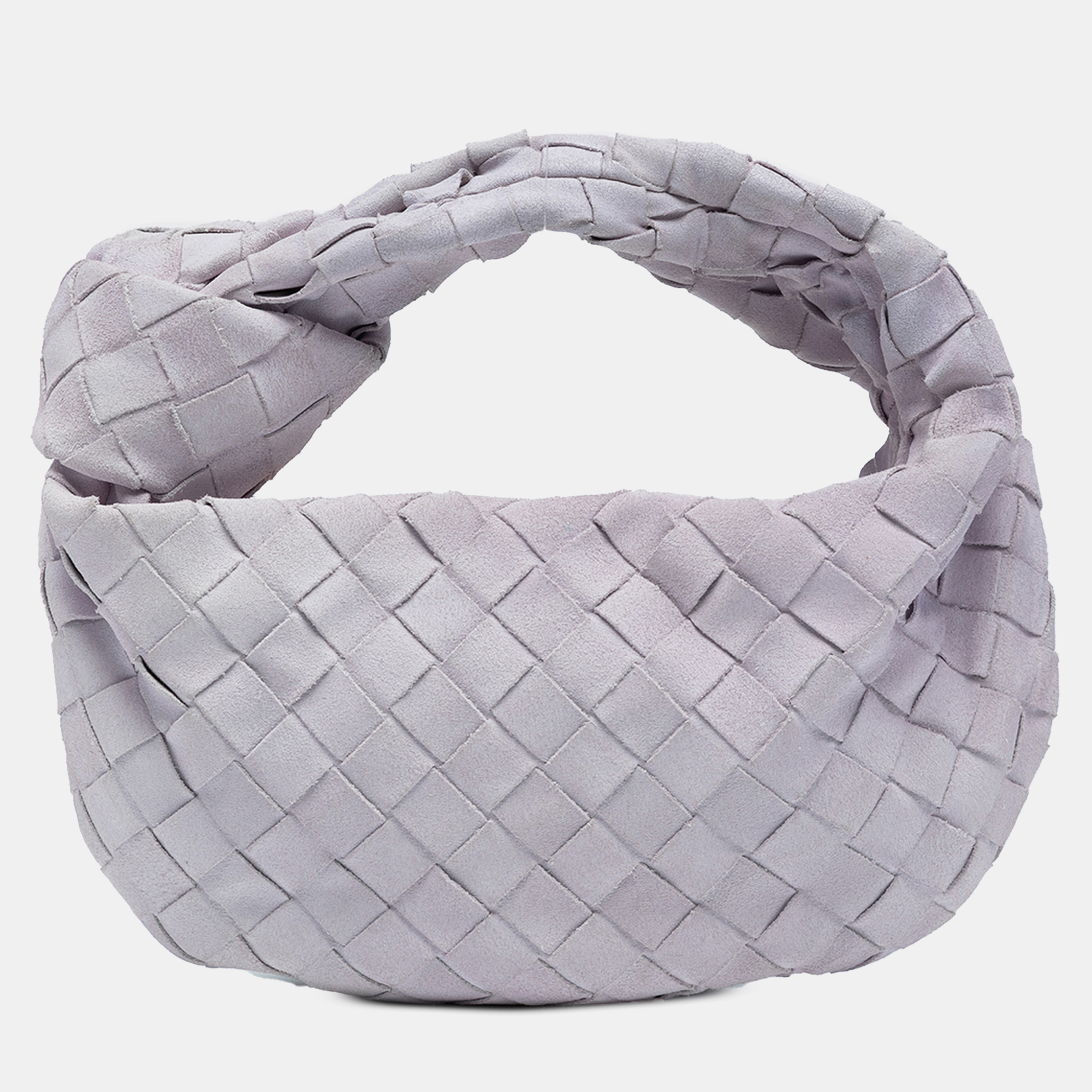

Bottega Veneta Purple Mini Suede Intrecciato Jodie