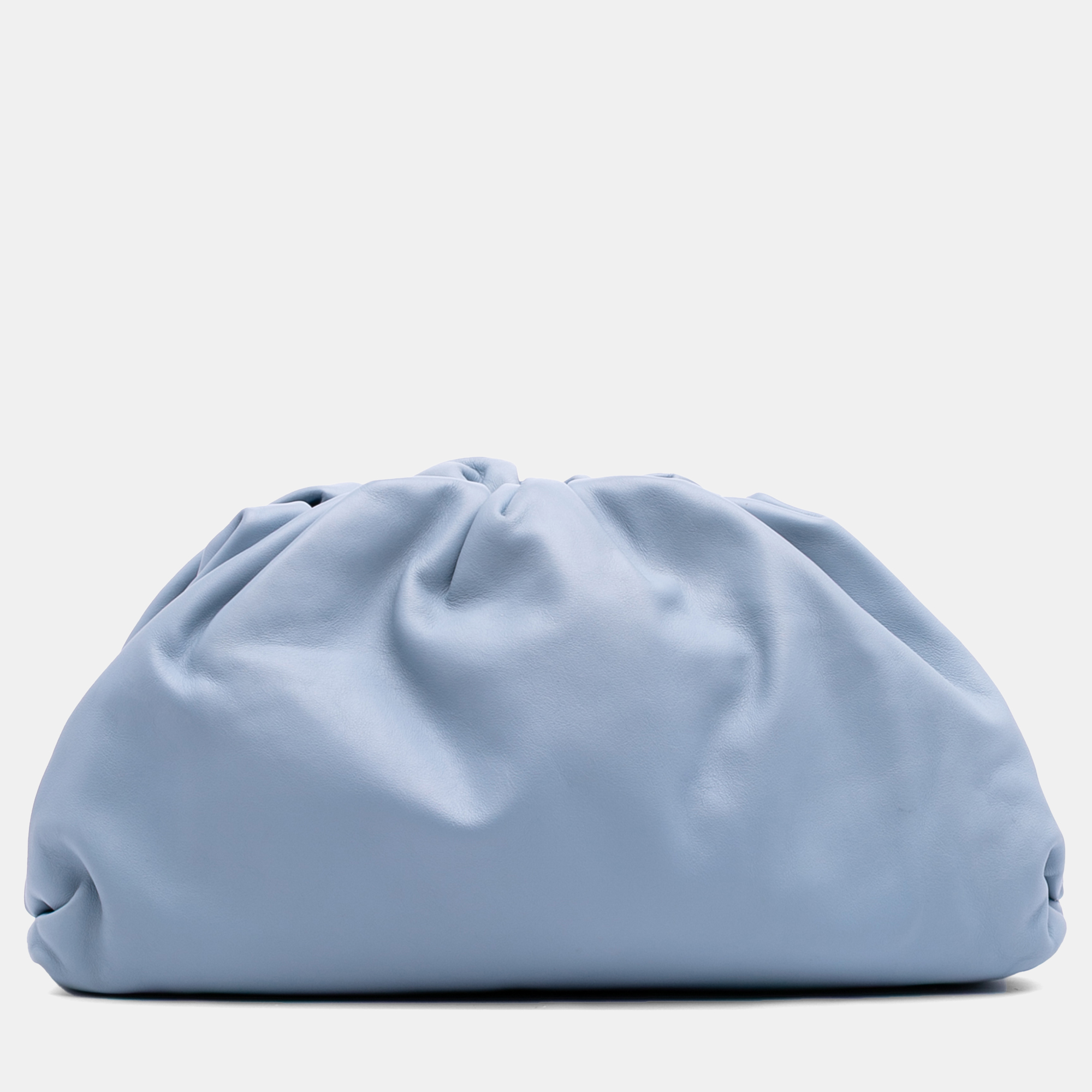 Pre-owned Bottega Veneta Blue Lambskin The Pouch