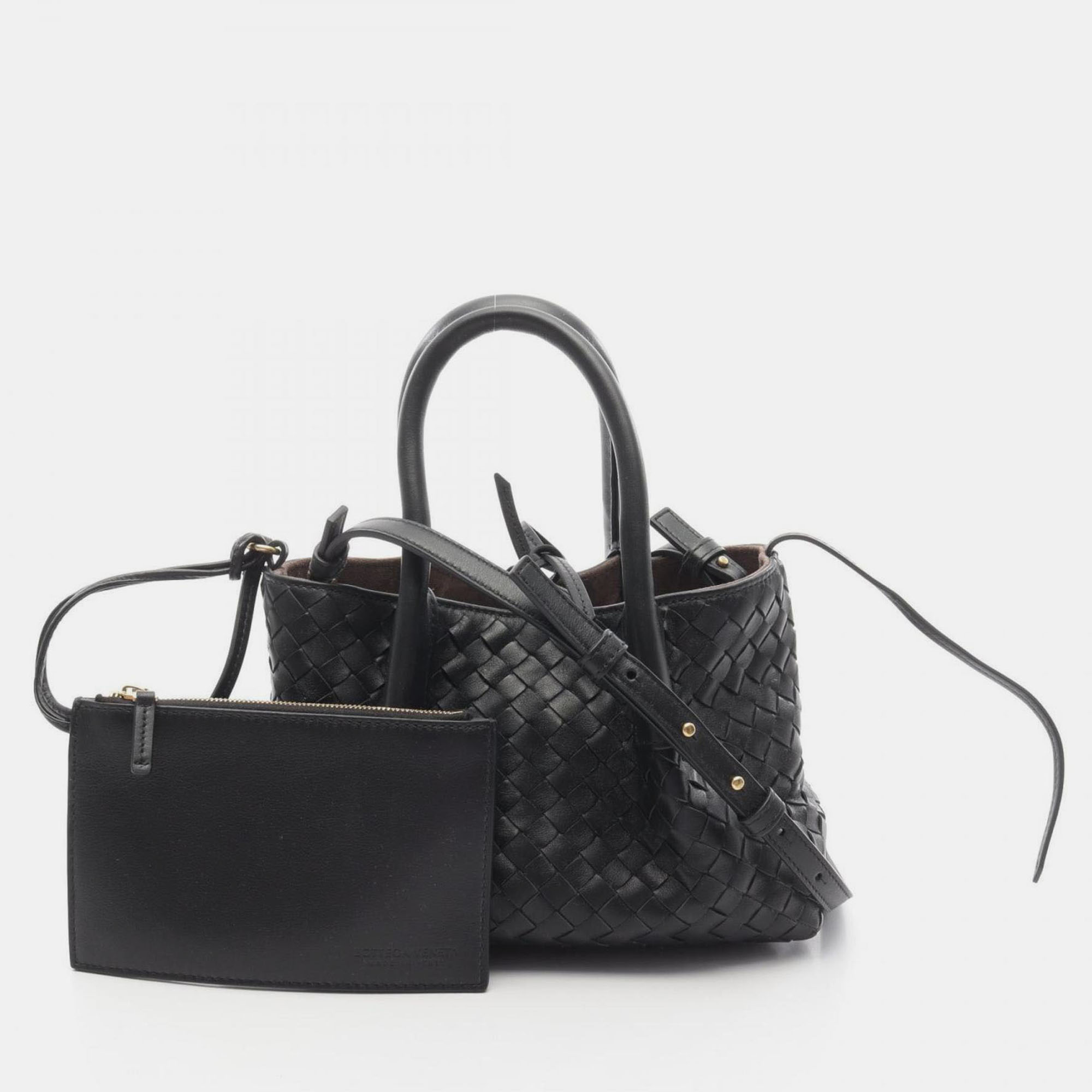 

Bottega Veneta Small Pinacoteca Handbag Leather Black