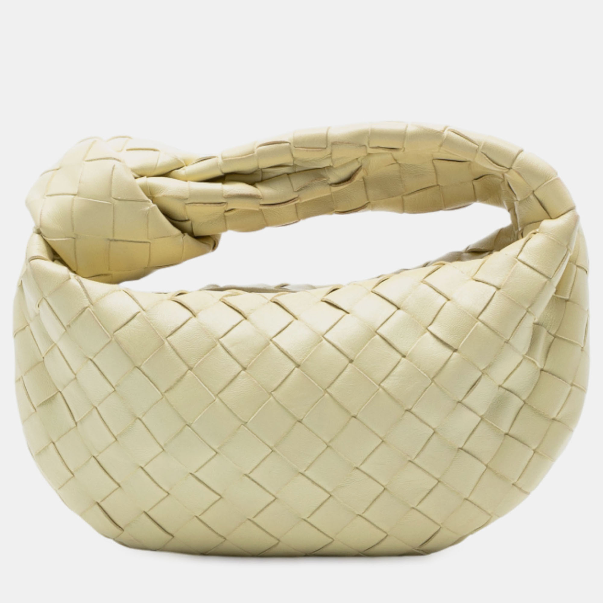 

Bottega Veneta Yellow Mini Nappa Intrecciato Jodie