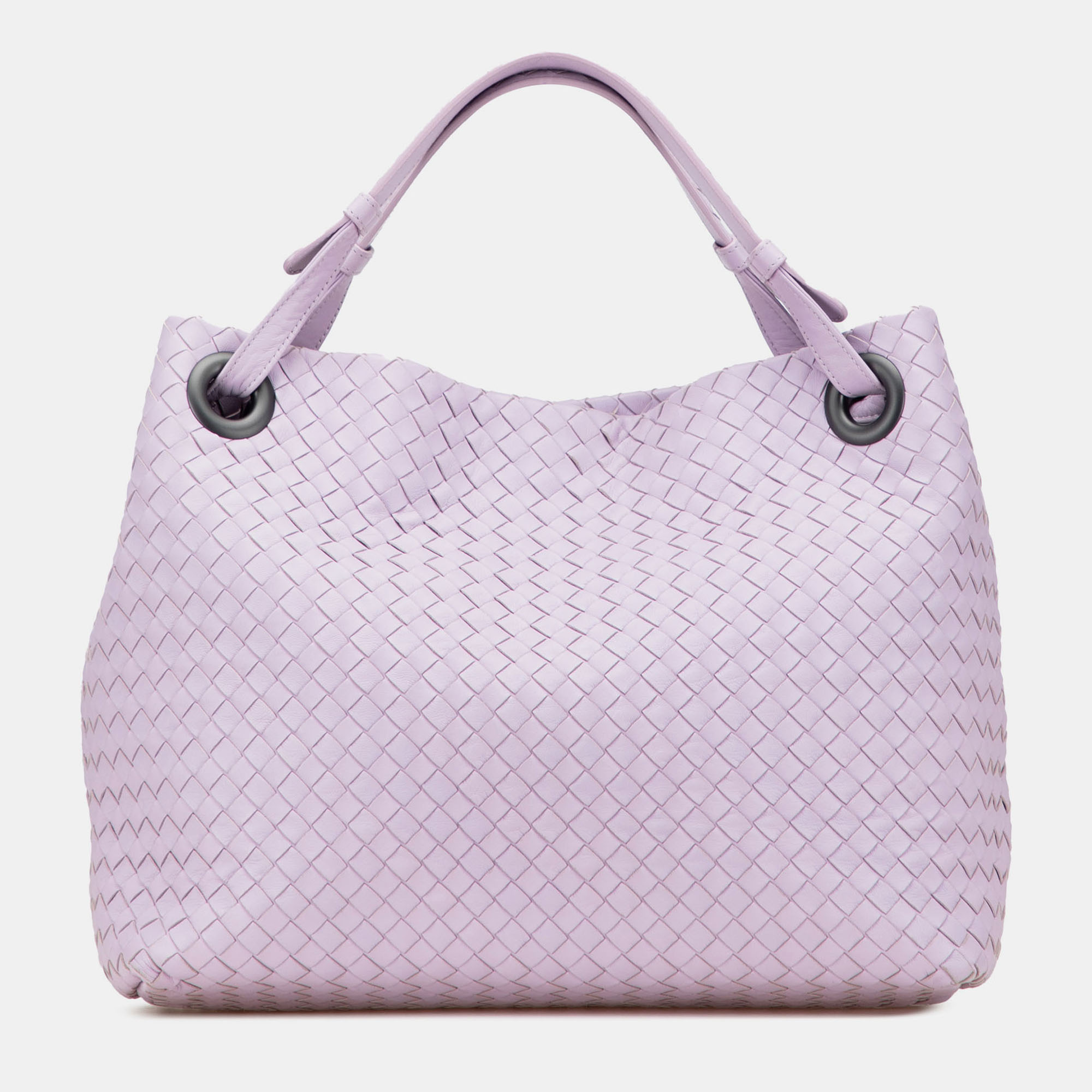 

Bottega Veneta Purple Medium Nappa Intrecciato Bella Tote