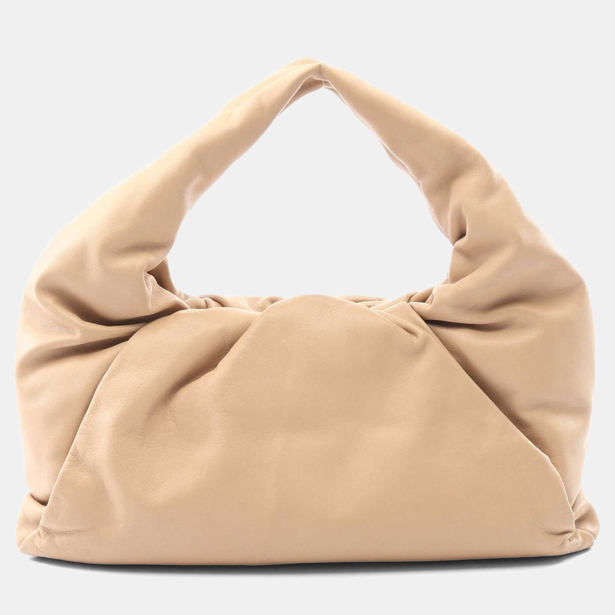 

Bottega Veneta Pouch Beige Nappa Leather Shoulder Bag