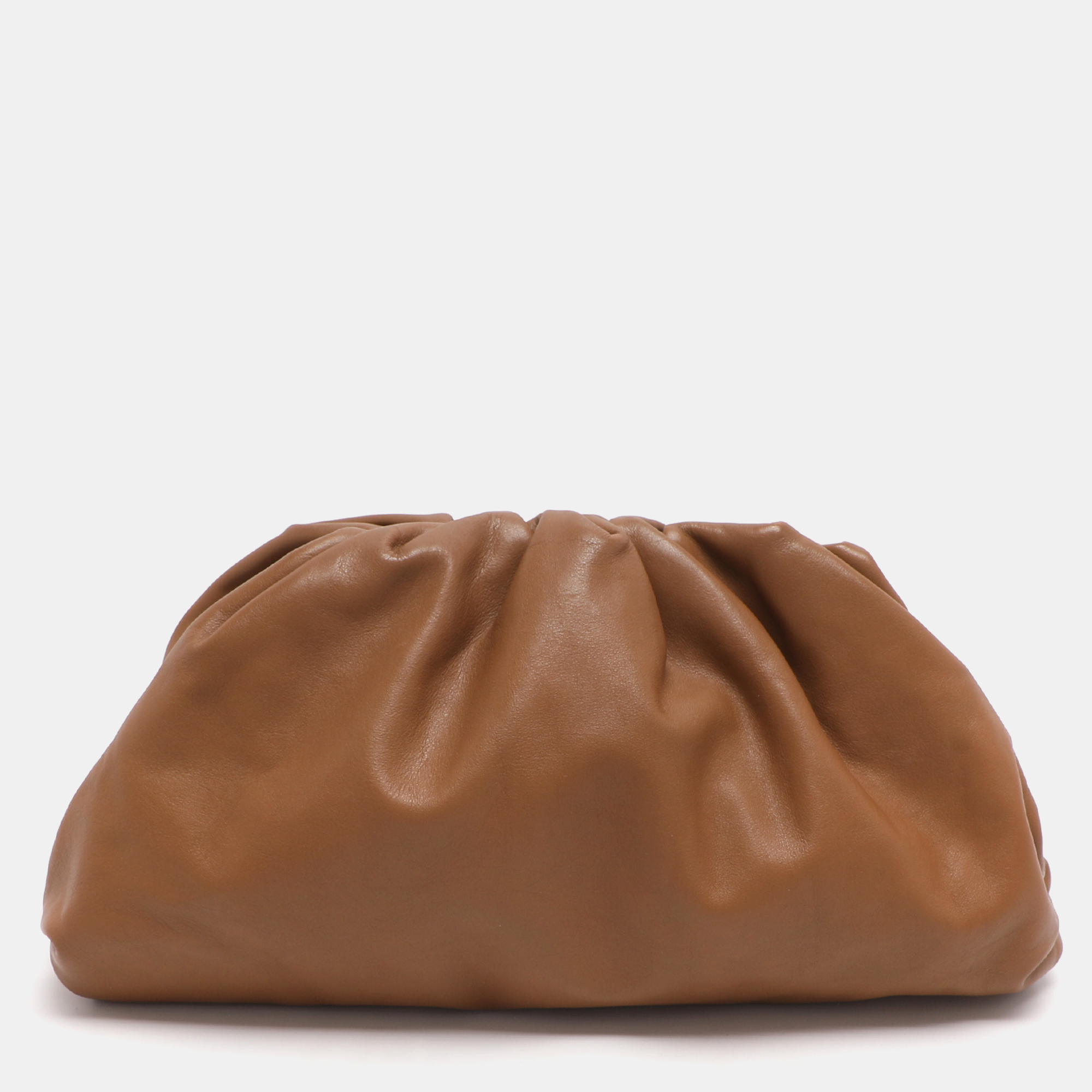 

Bottega Veneta Pouch Teen Brown Leather Clutch