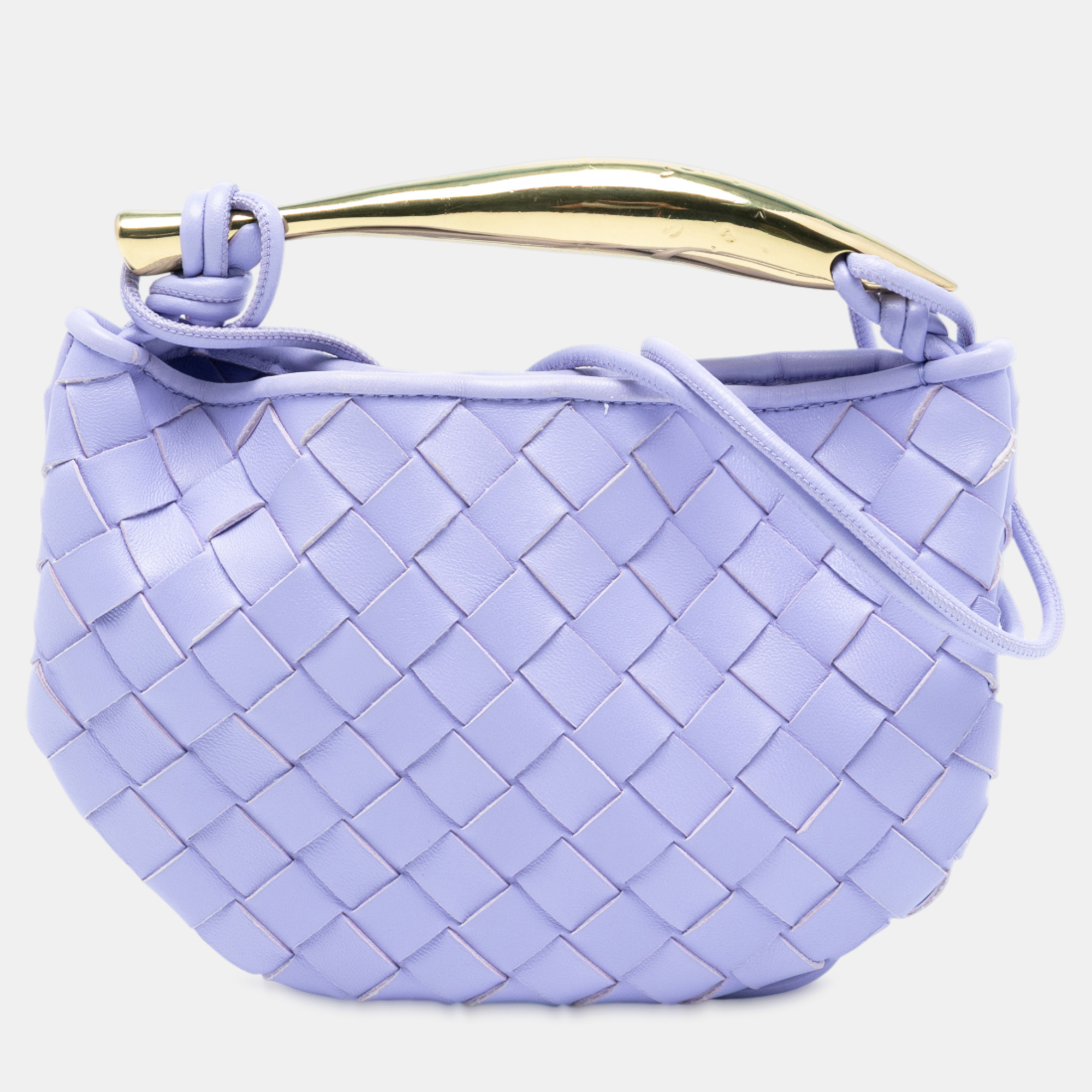 

Bottega Veneta Purple Baby Lambskin Intrecciato Sardine