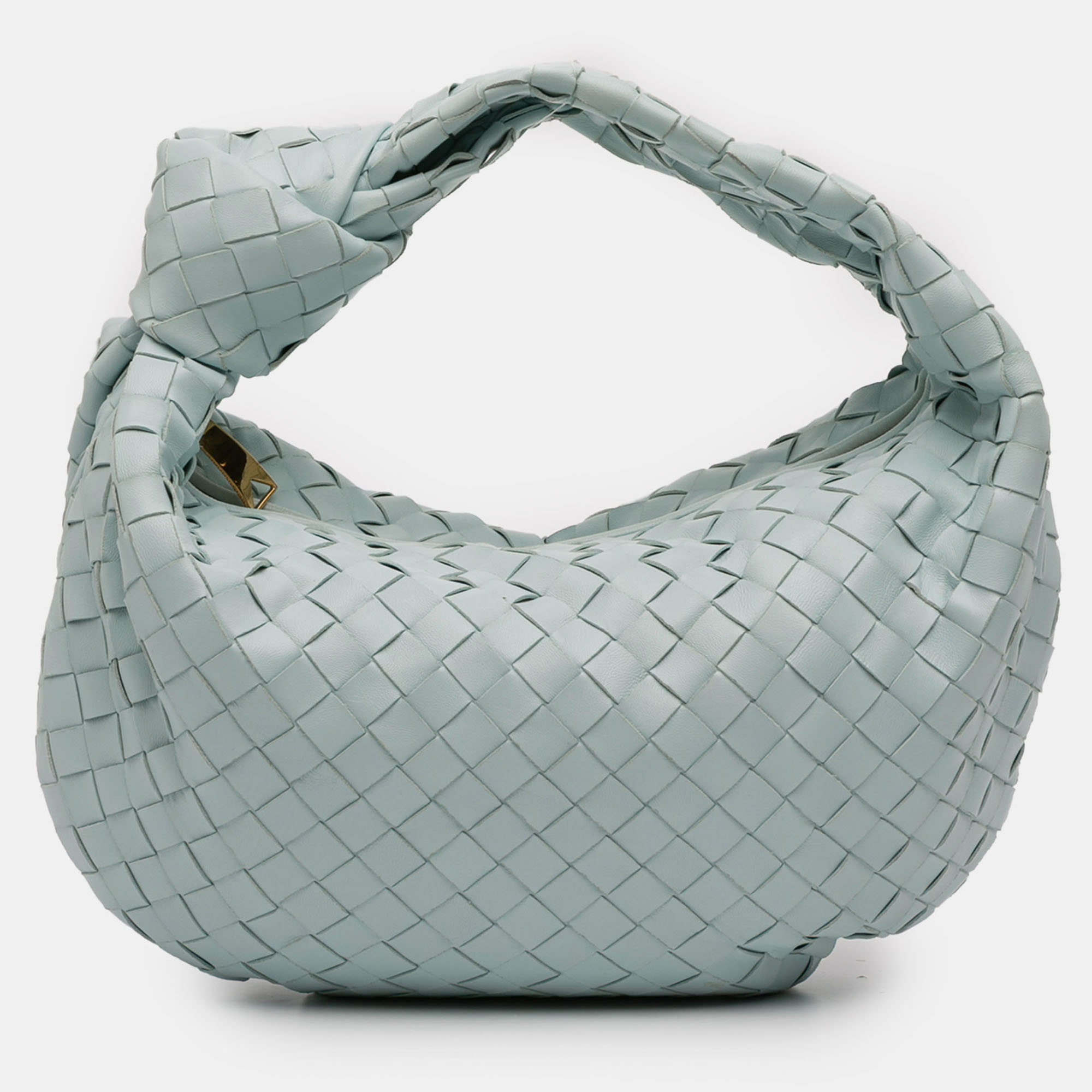 

Bottega Veneta Blue Teen Nappa Intrecciato Jodie