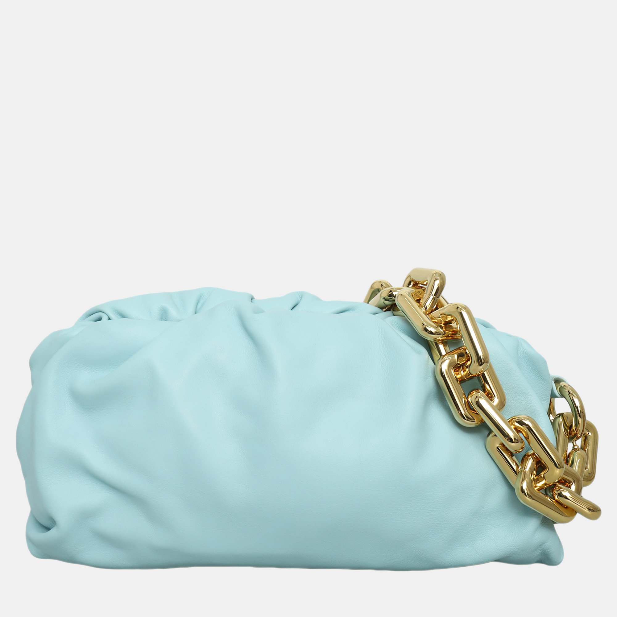 

Bottega Veneta Blue Calf Pouch With Chain