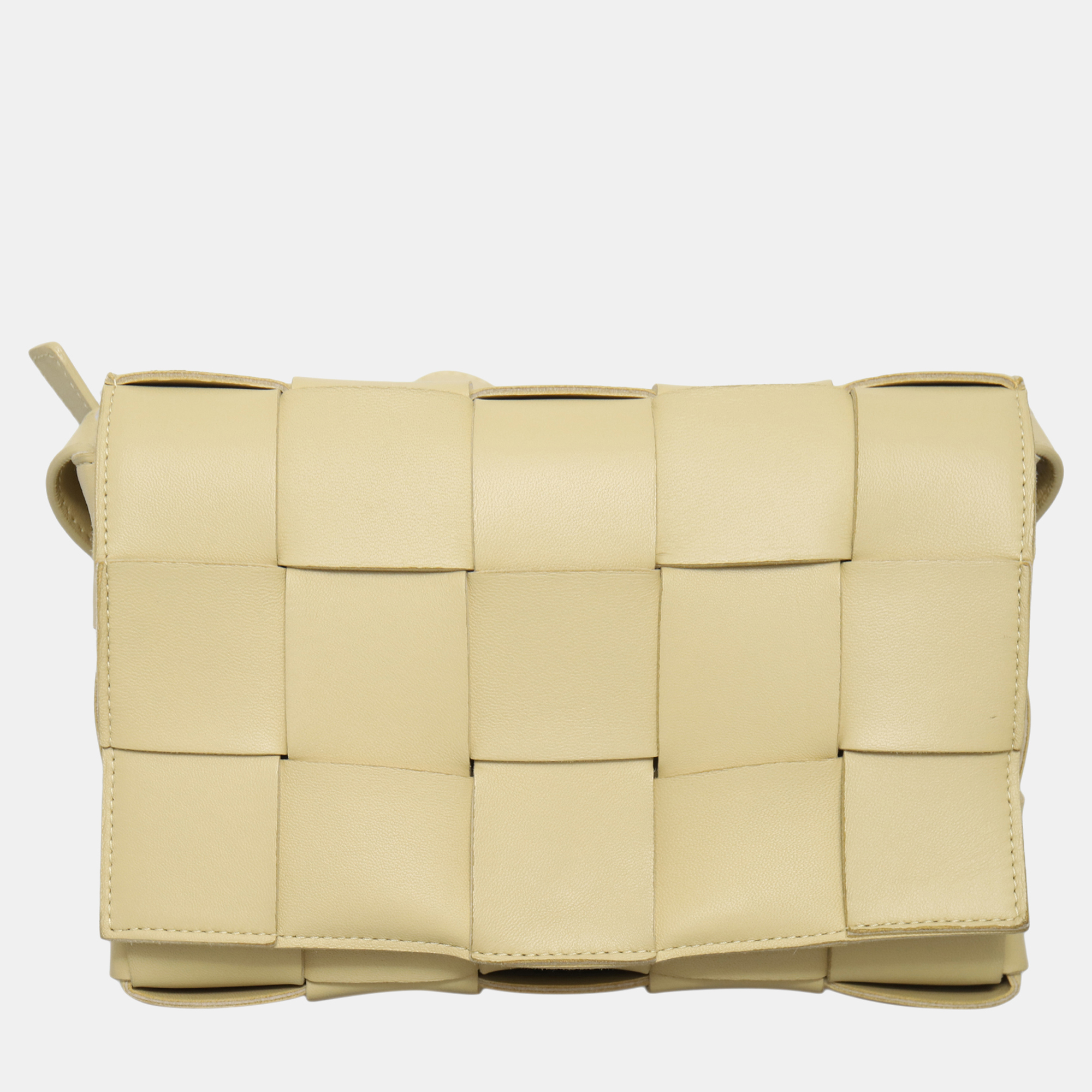 

Bottega Veneta Yellow Calf Cassette Crossbody Bag