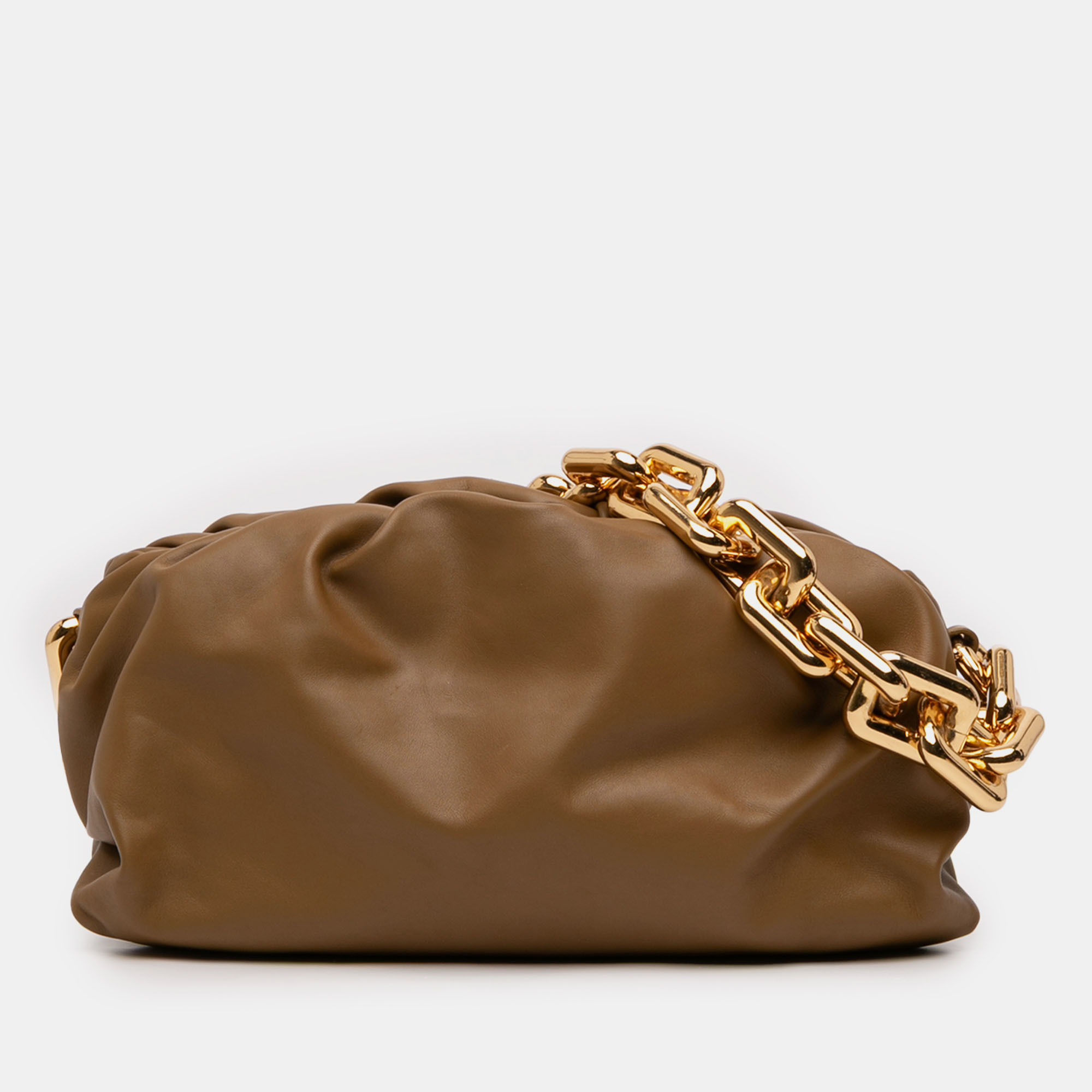 

Bottega Veneta Brown Lambskin Chain Pouch