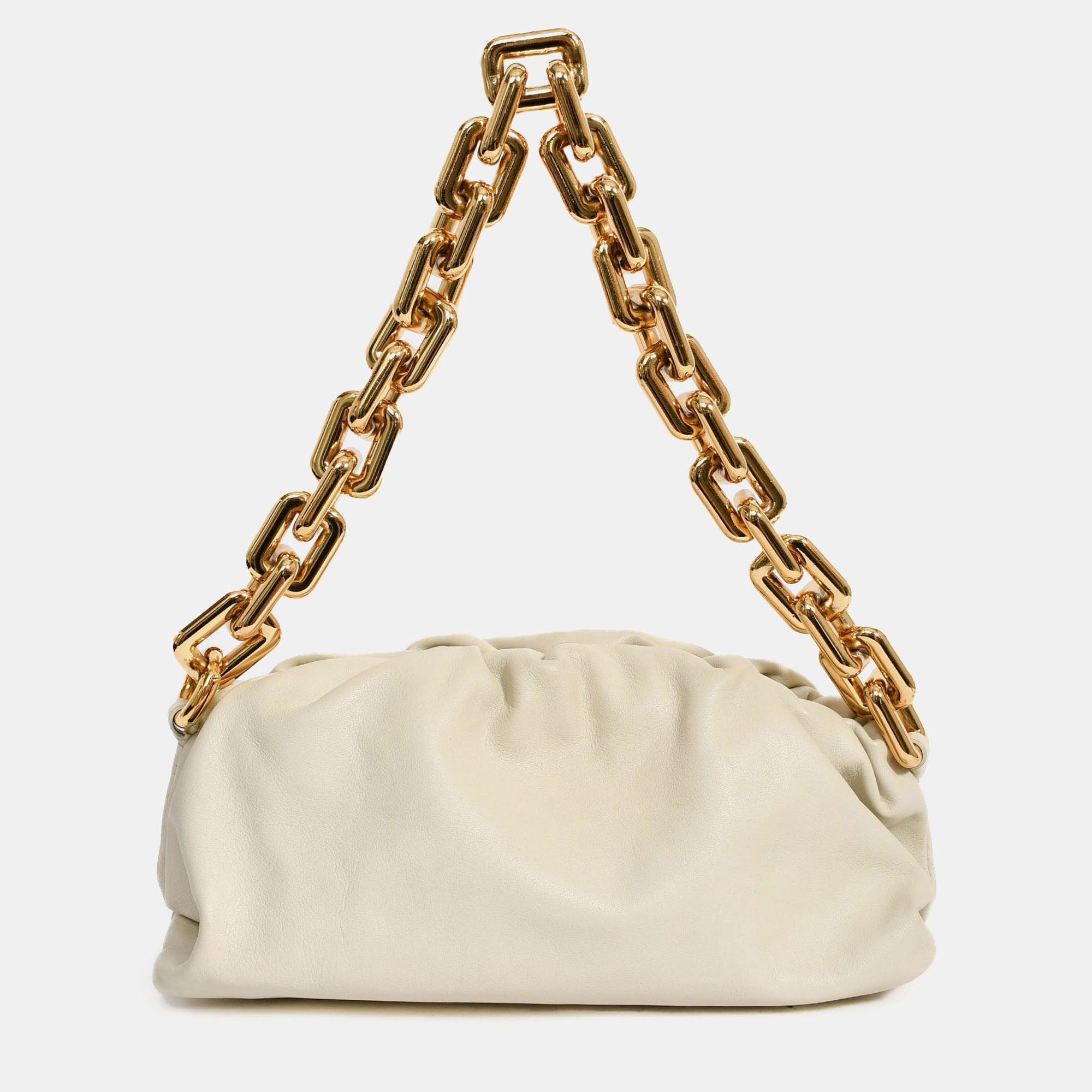 

Bottega Veneta Beige Chain Pouch Bag
