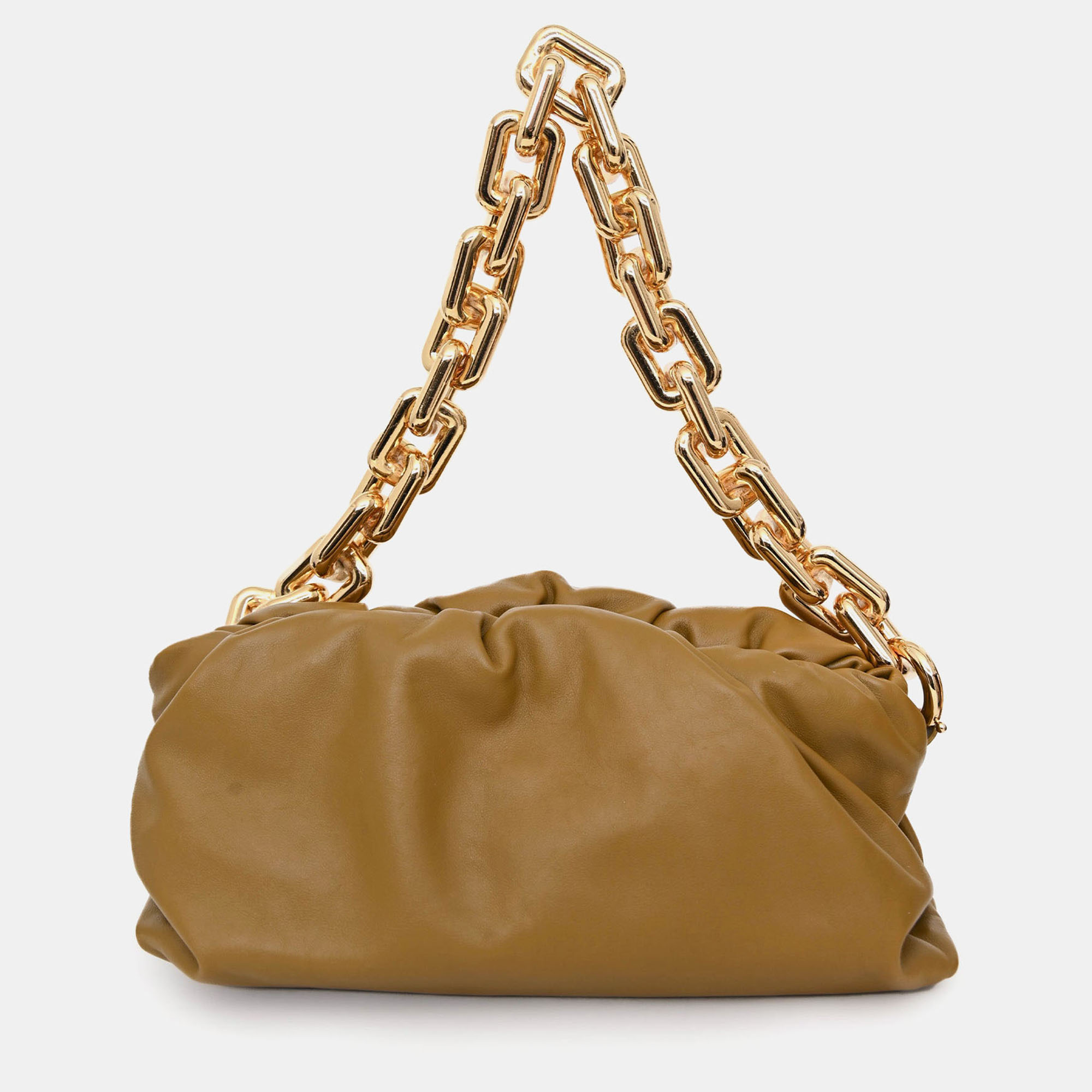 

Bottega Veneta Brown Leather Chain Pouch