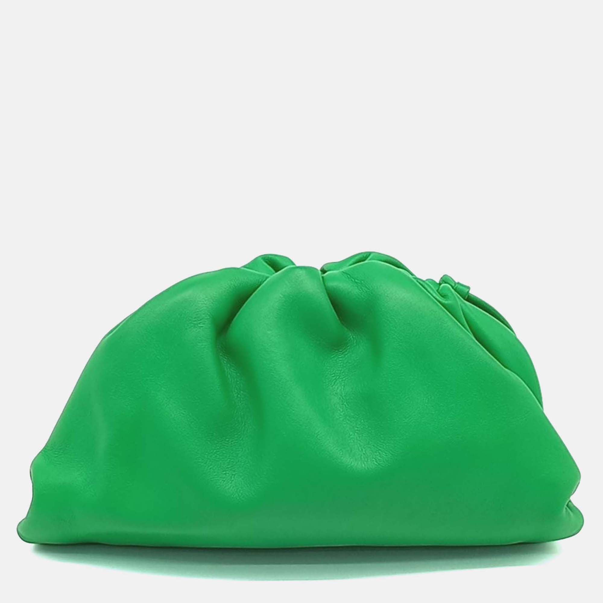 

Bottega Veneta Green Leather Butter Calf Crossbody Bag