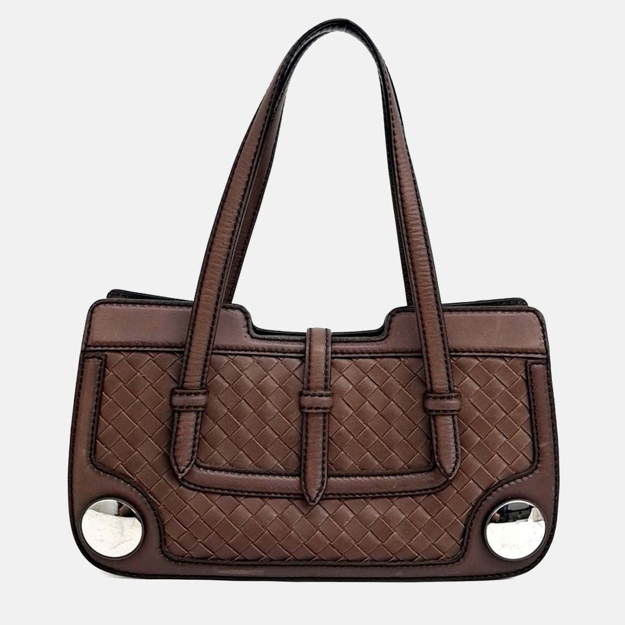 

Bottega Veneta Brown Leather Tote Bag