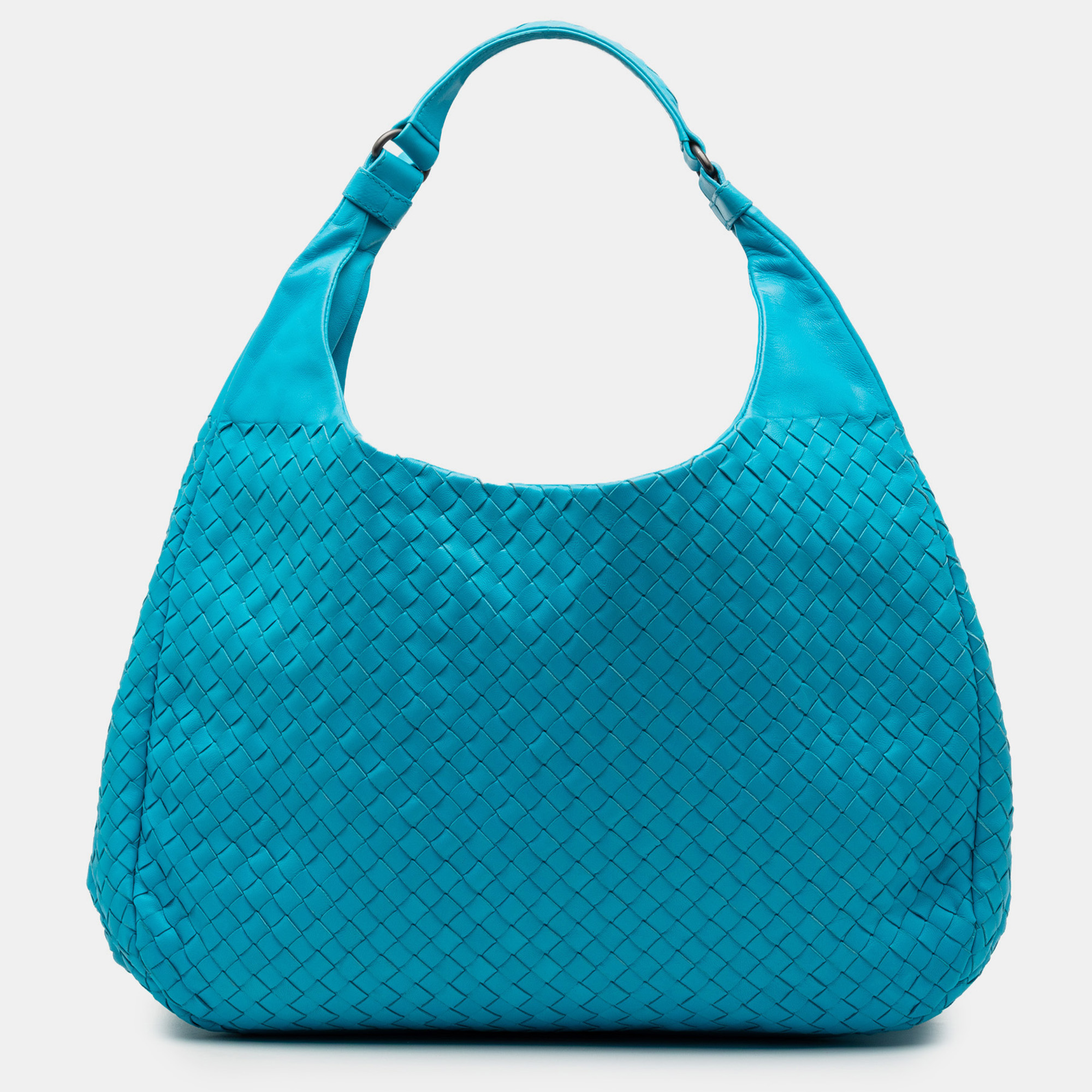 

Bottega Veneta Blue Large Nappa Intrecciato Campana Hobo