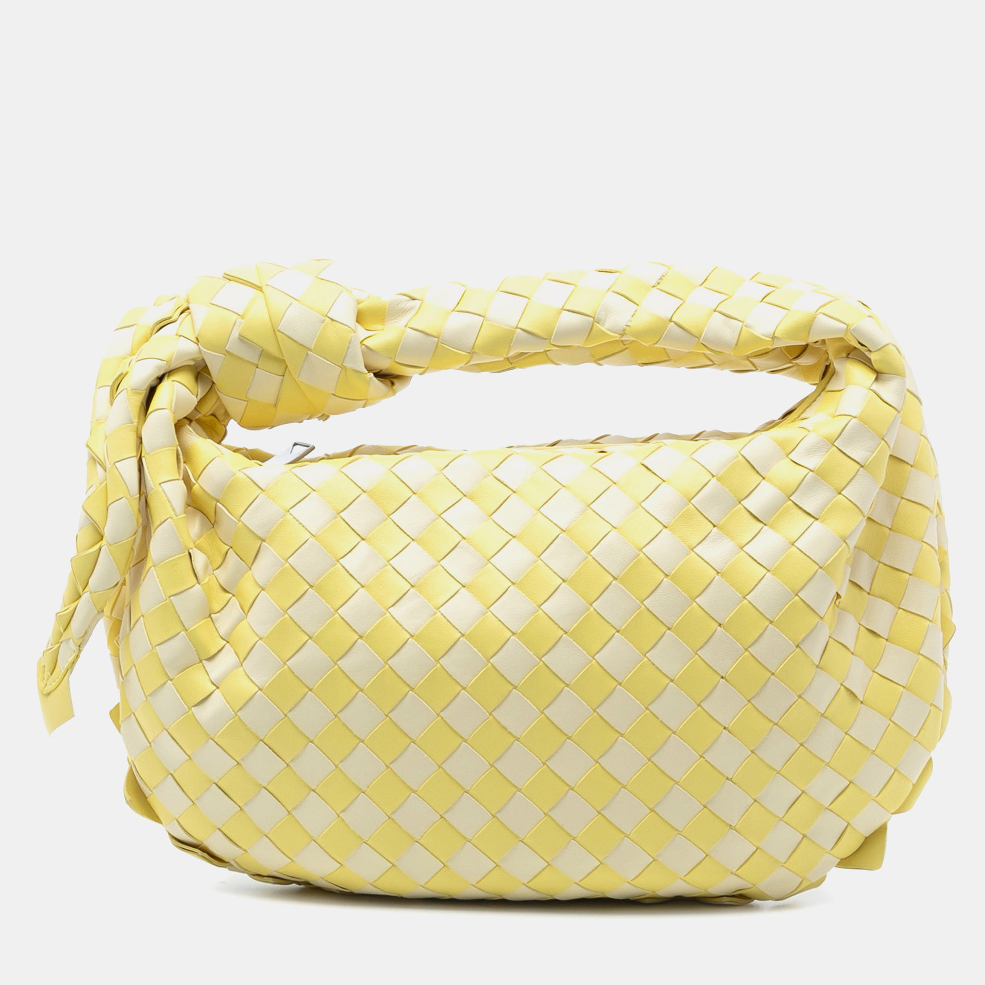 

Bottega Veneta Yellow Teen Bicolor Nappa Intrecciato Dragon Jodie