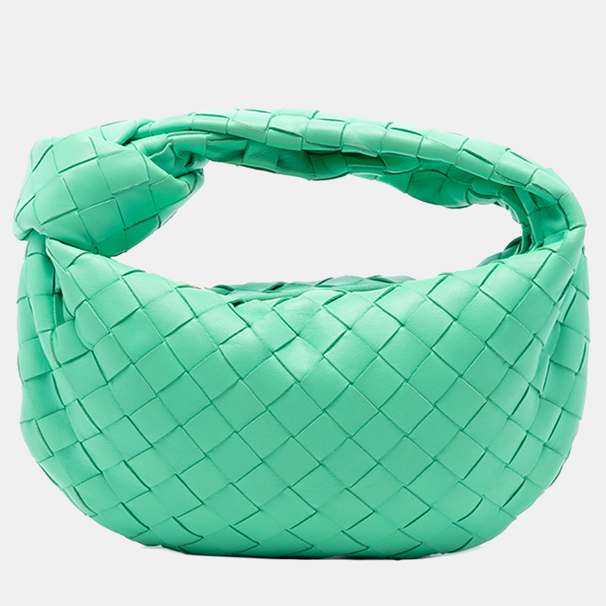 

Bottega Veneta Green Mini Nappa Intrecciato Jodie