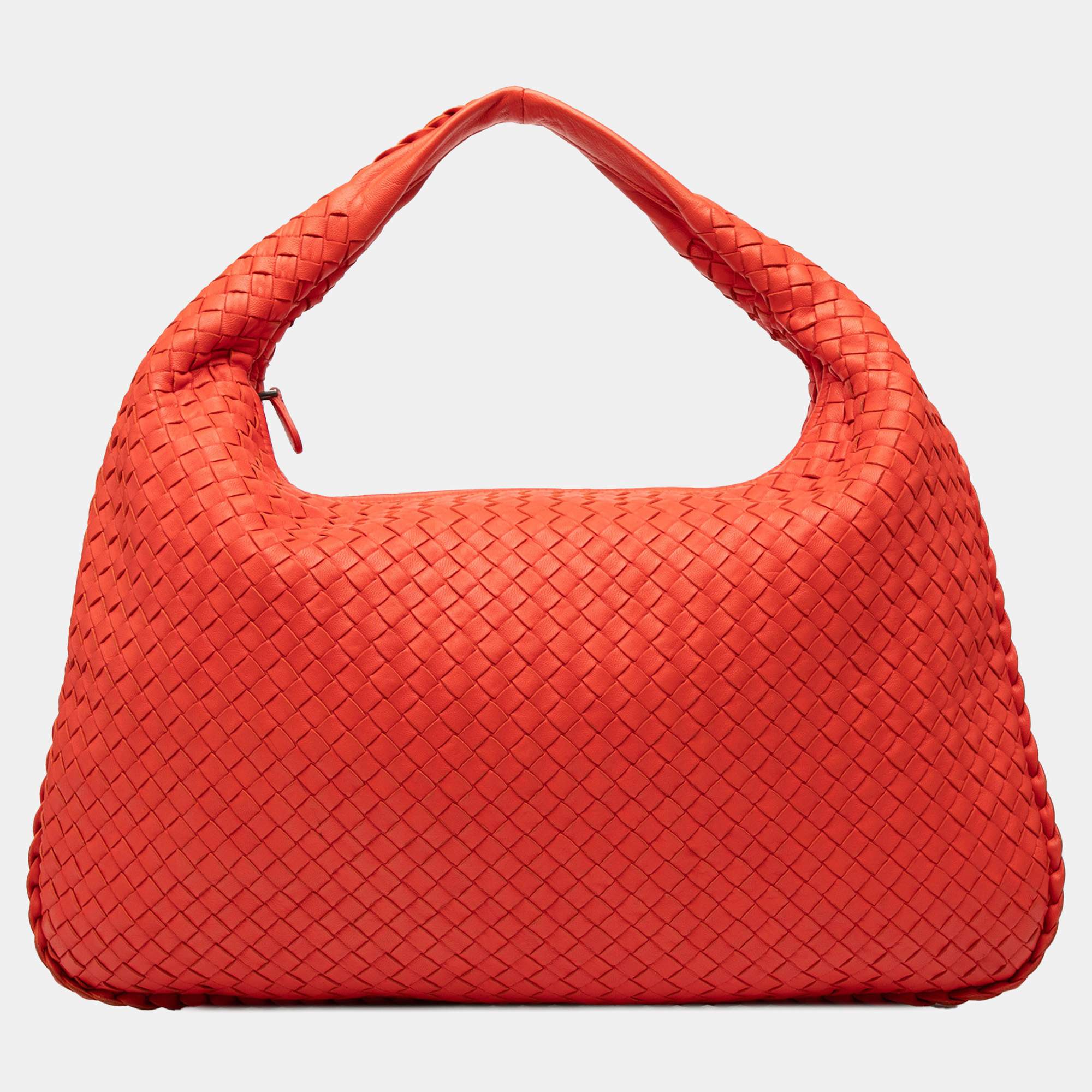 

Bottega Veneta Orange Medium Nappa Intrecciato Veneta Hobo