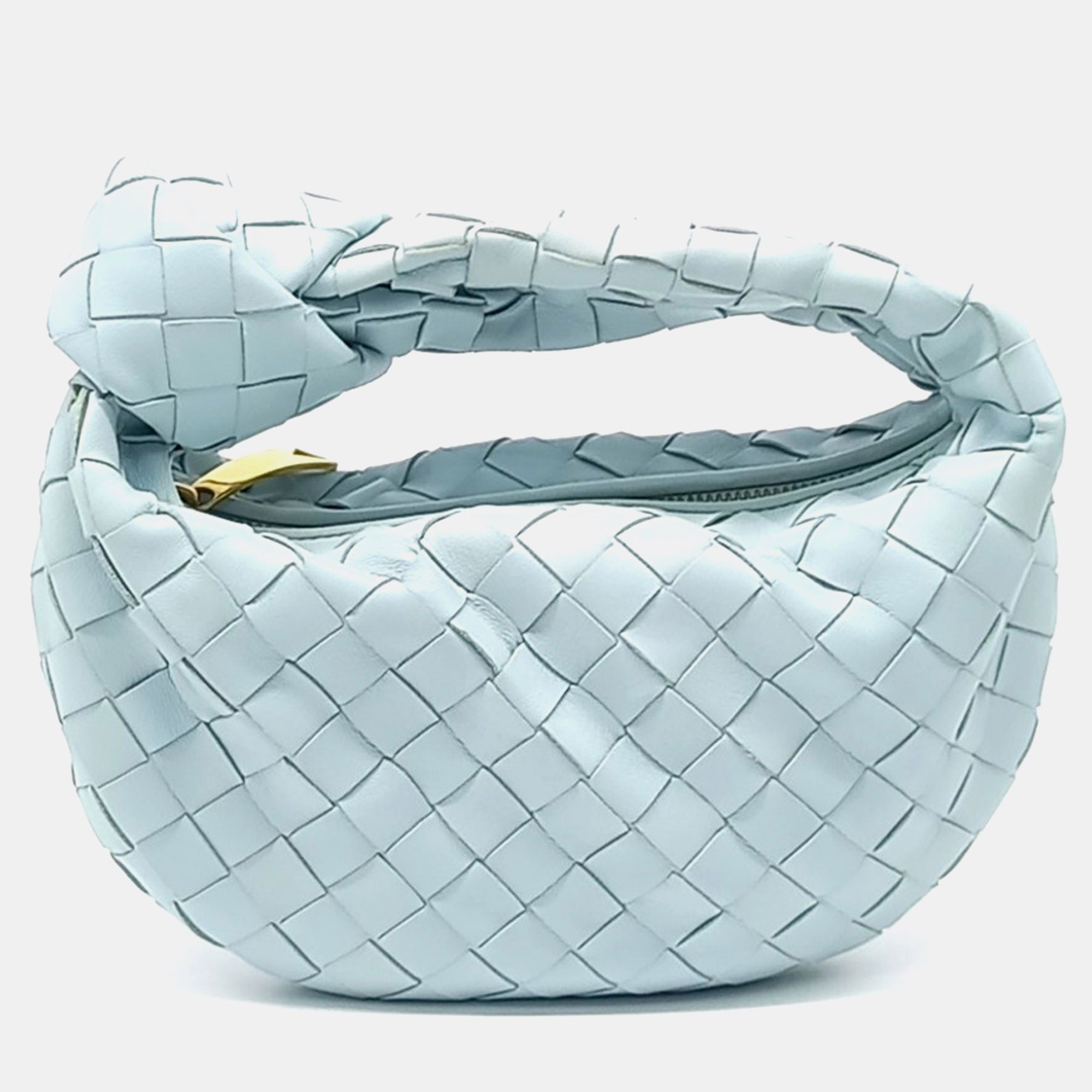 

Bottega Veneta Blue Leather BV Mini Jodi Bag