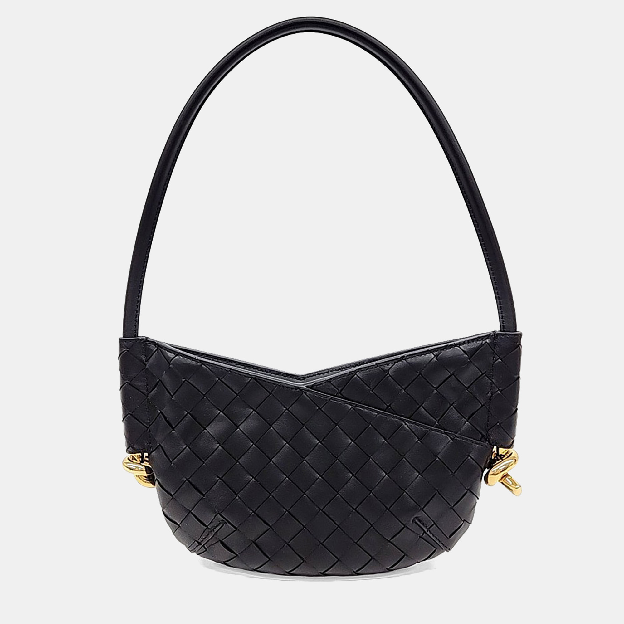 

Bottega Veneta Black Leather Baby Solstice