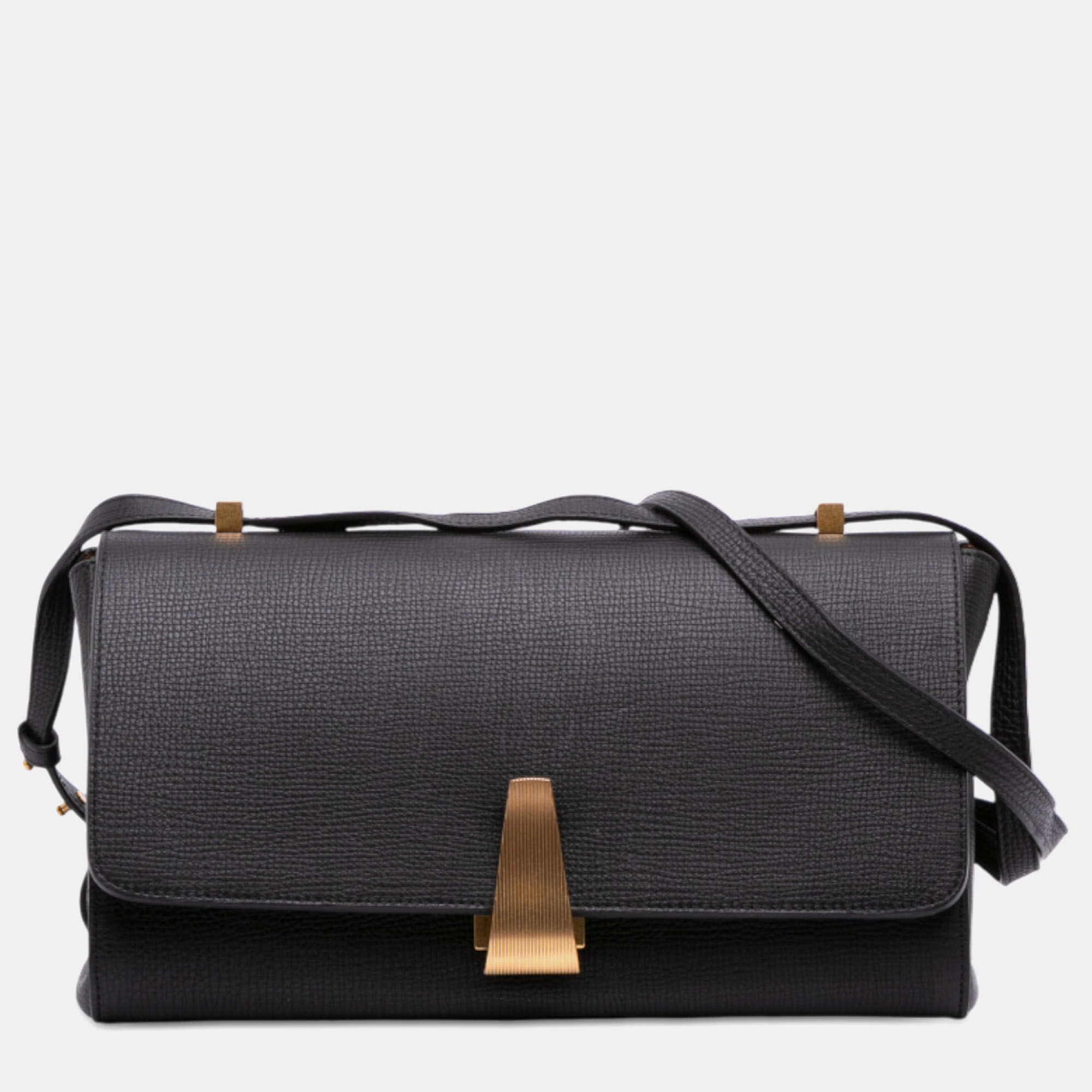 

Bottega Veneta Black Grained Calfskin BV Angle Shoulder Bag