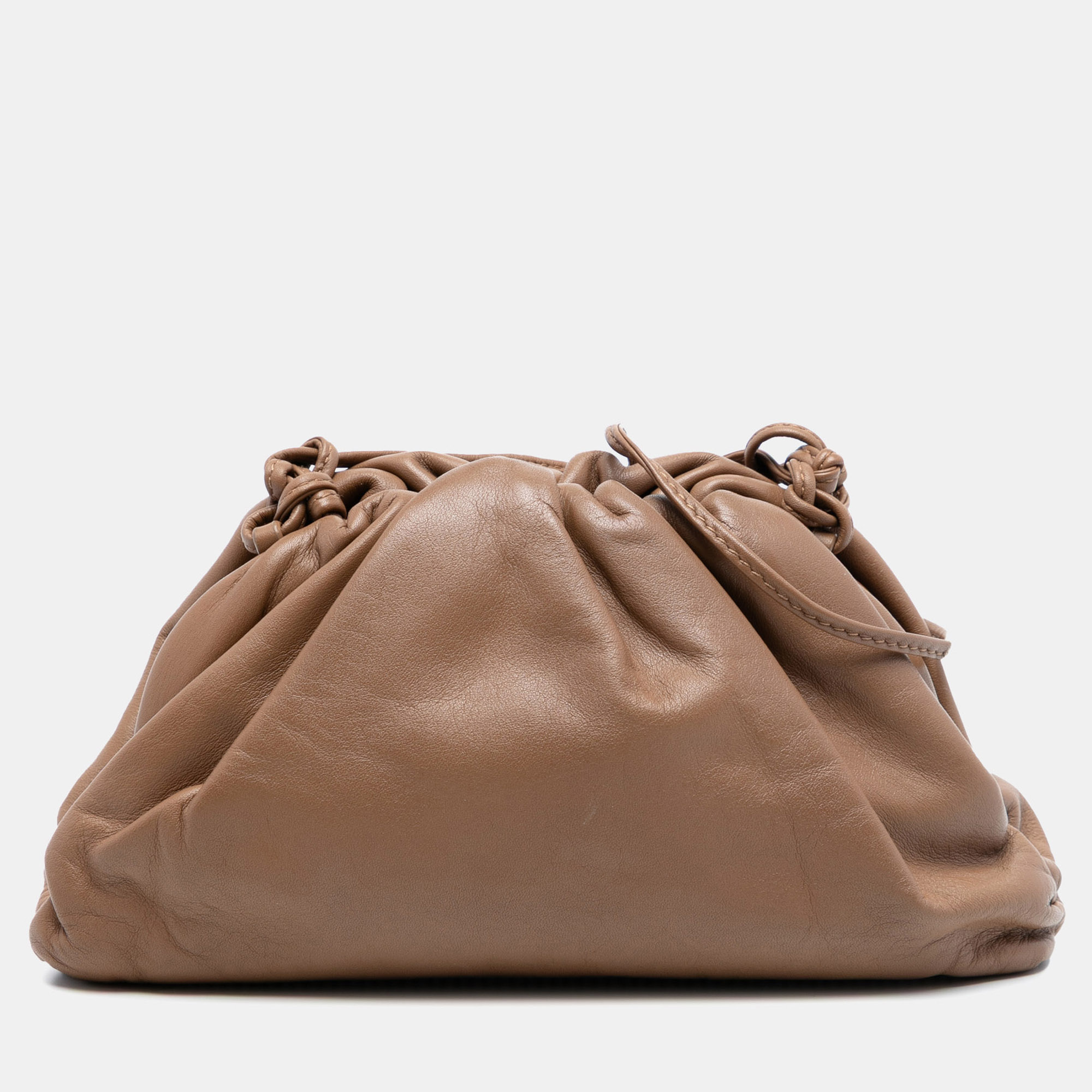

Bottega Veneta Brown Lambskin The Mini Pouch Crossbody