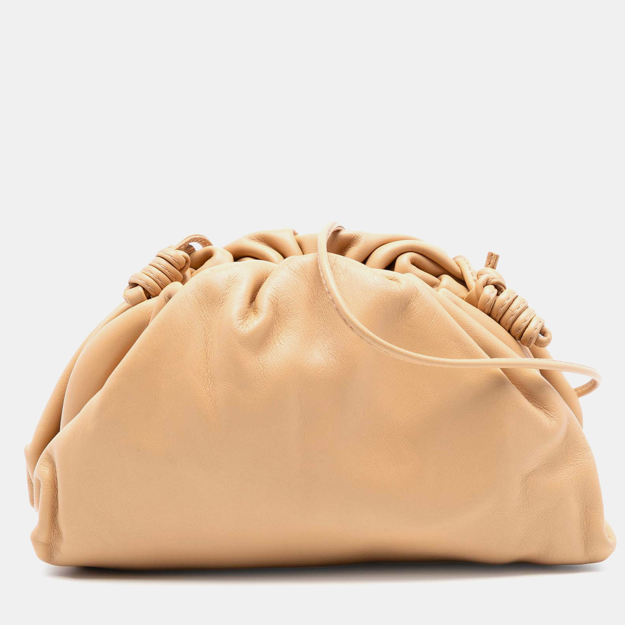 

Bottega Veneta Brown Lambskin The Mini Pouch Crossbody