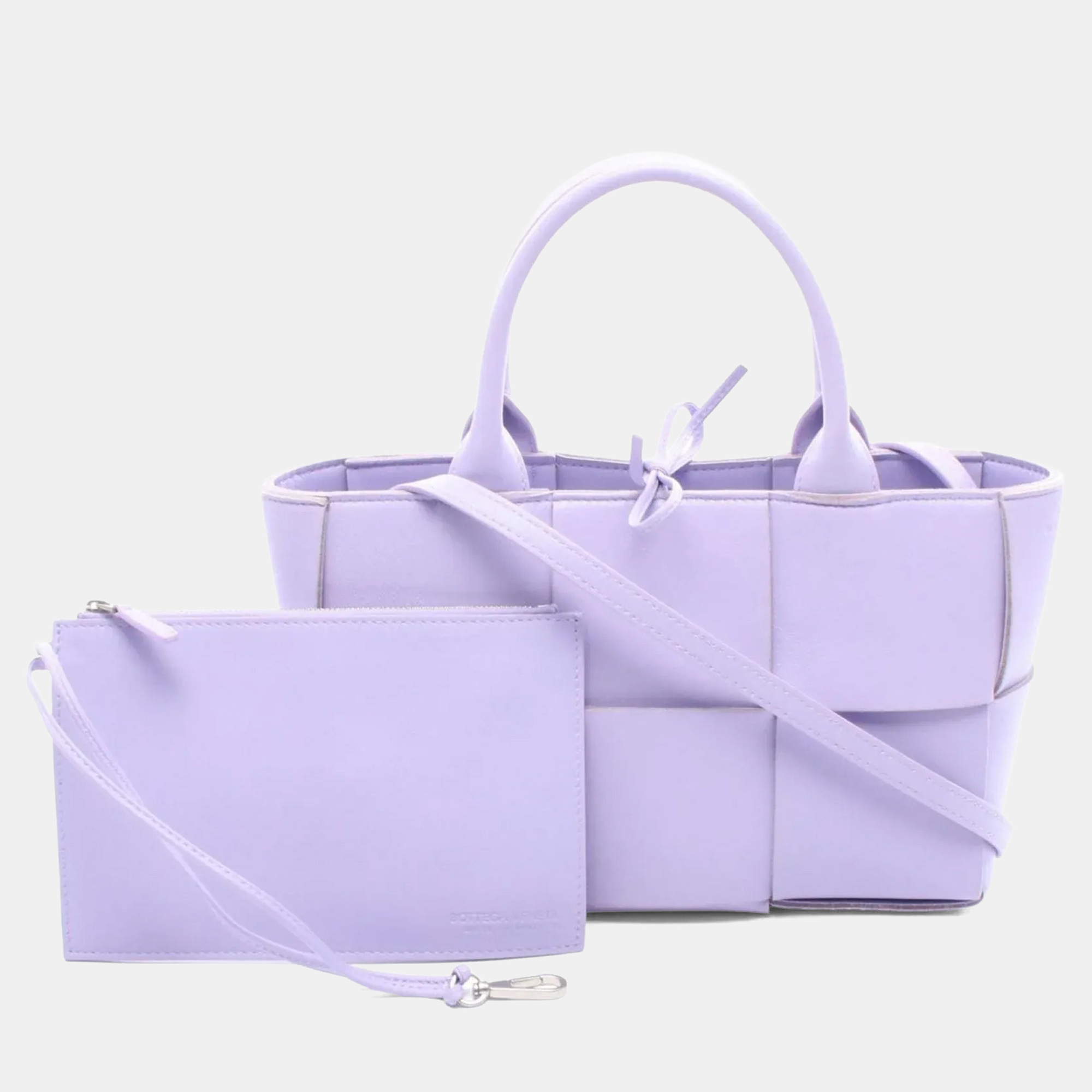 

Bottega Veneta Mini Arco Tote Bag Leather Purple