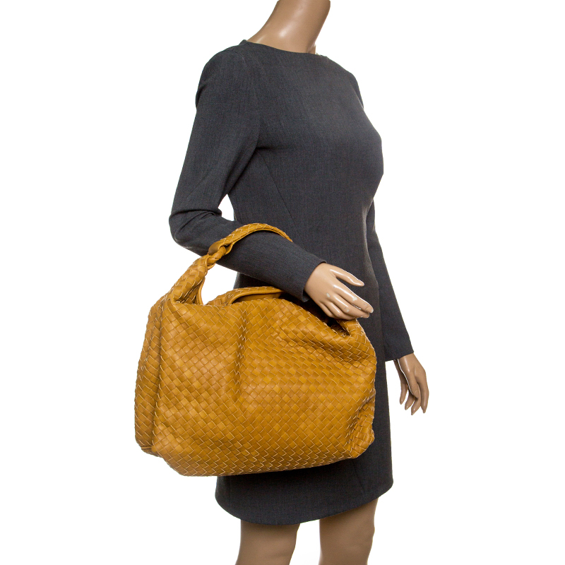 

Bottega Veneta Tan Intrecciato Leather Hobo