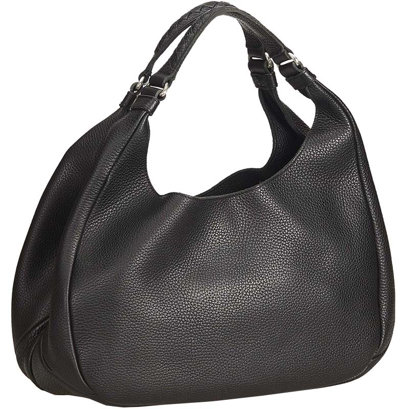 

Bottega Veneta Black Leather Hobo Bag