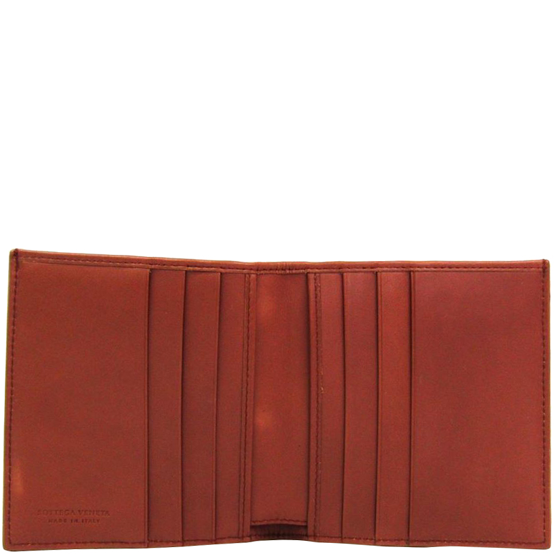 

Bottega Veneta Brown Intrecciato Leather Bifold Wallet