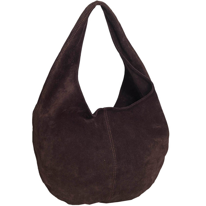 

Bottega Veneta Brown Suede Hobo Bag