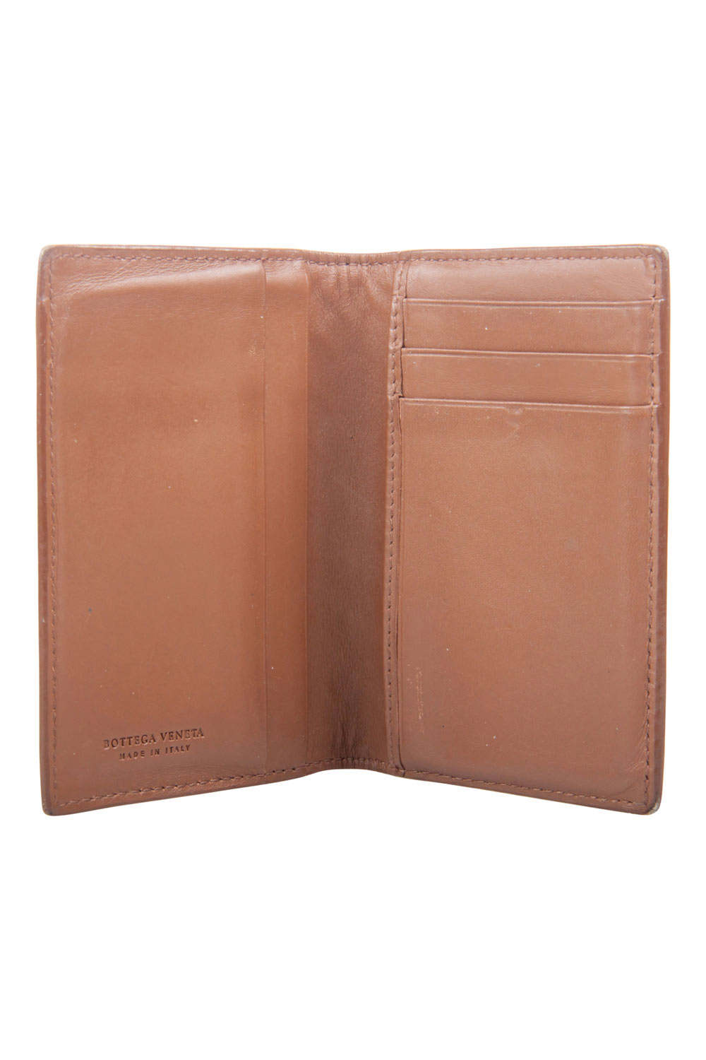 

Bottega Veneta Brown Intrecciato Leather Bifold Card Case