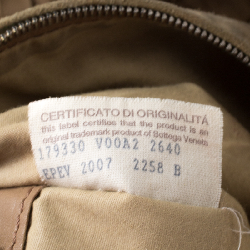Bottega Veneta Beige Intrecciato Leather Crossbody Bag