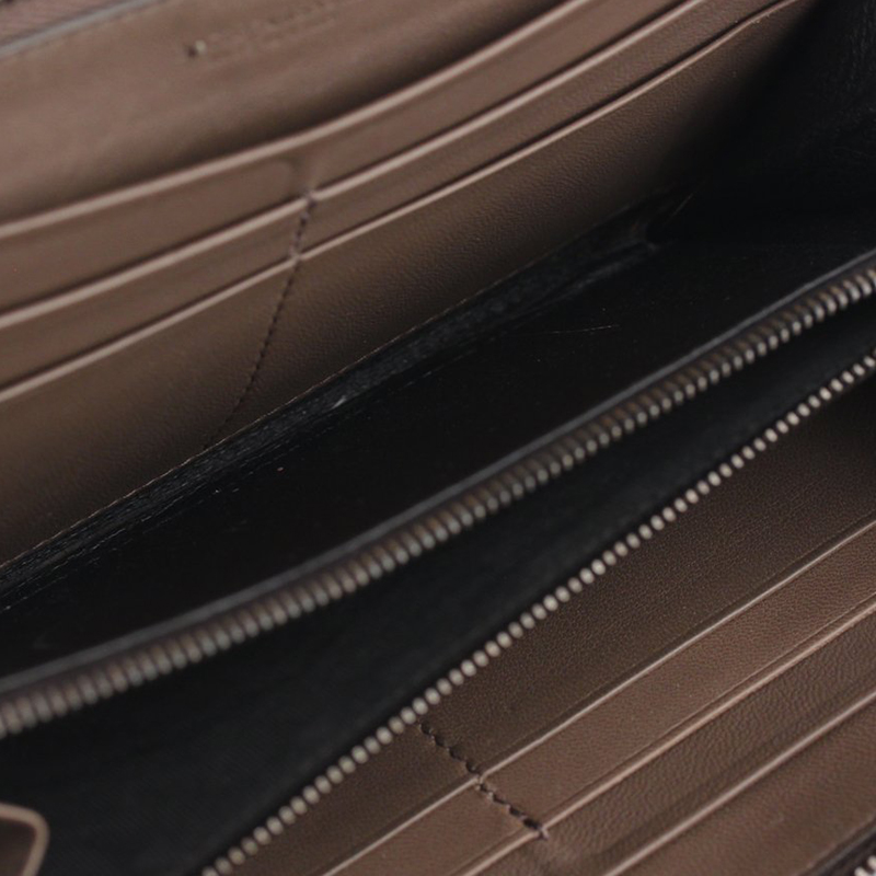 

Bottega Veneta Brown Intrecciato Leather Zip Around Continental Wallet