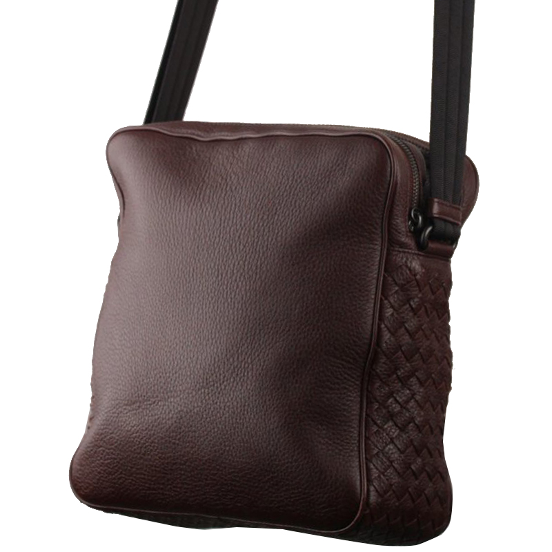 

Bottega Veneta Brown Grained Leather Shoulder Bag
