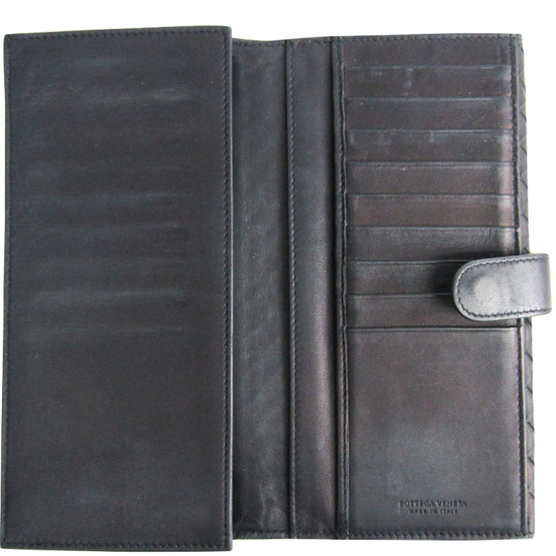 

Bottega Veneta Black Intrecciato Leather Wallet
