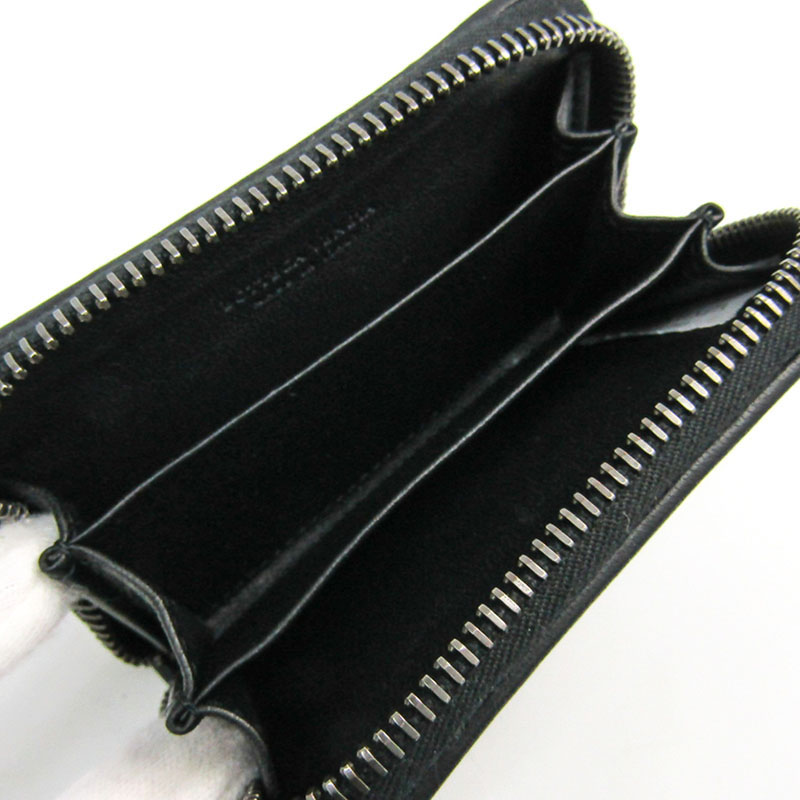 

Bottega Veneta Black Intrecciato Leather Coin Wallet