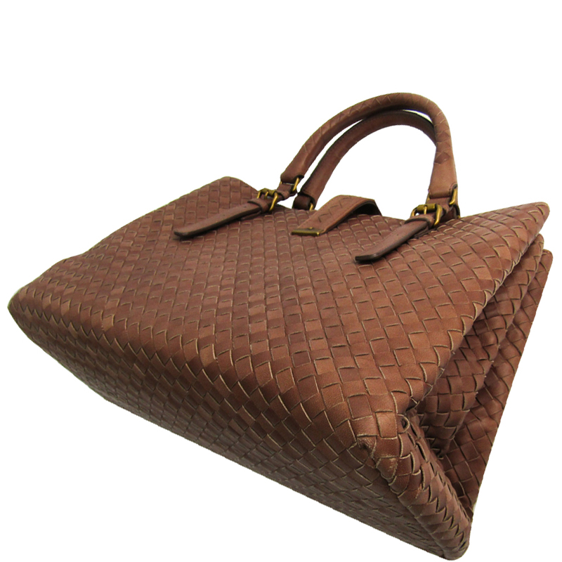 

Bottega Veneta Brown Intrecciato Leather Tote Bag