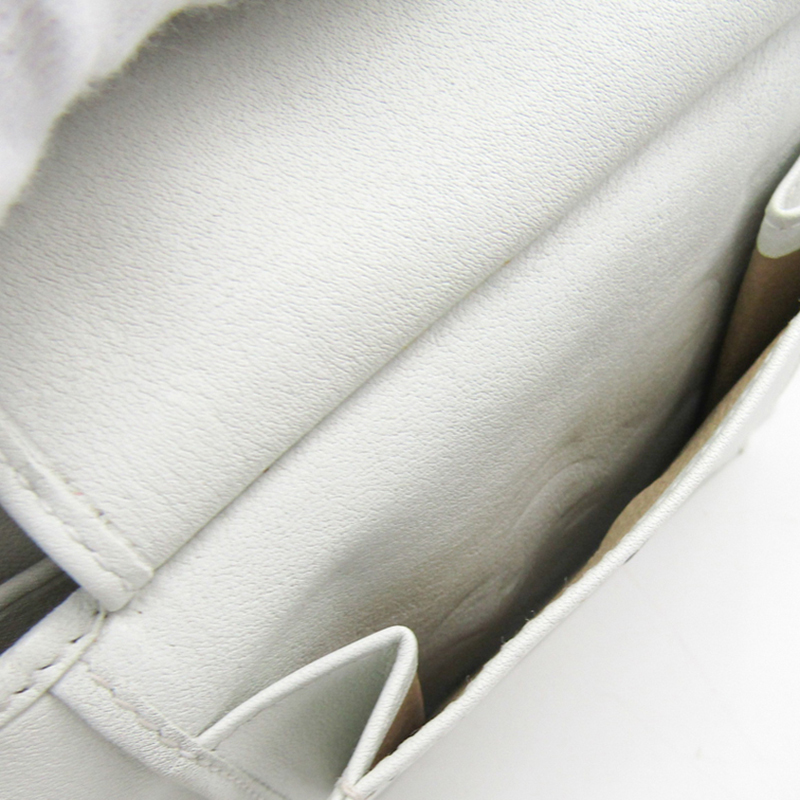 

Bottega Veneta White Intrecciato Leather Wallet